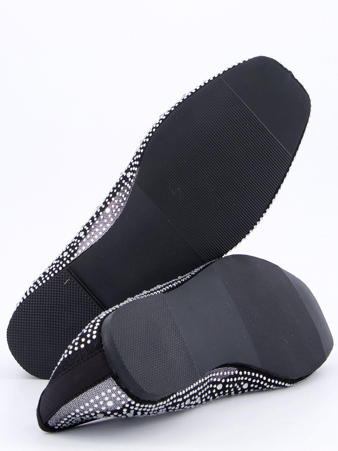 Image 4 of 7 of V by Very Extra Wide Fit Mesh Ballerina - Black