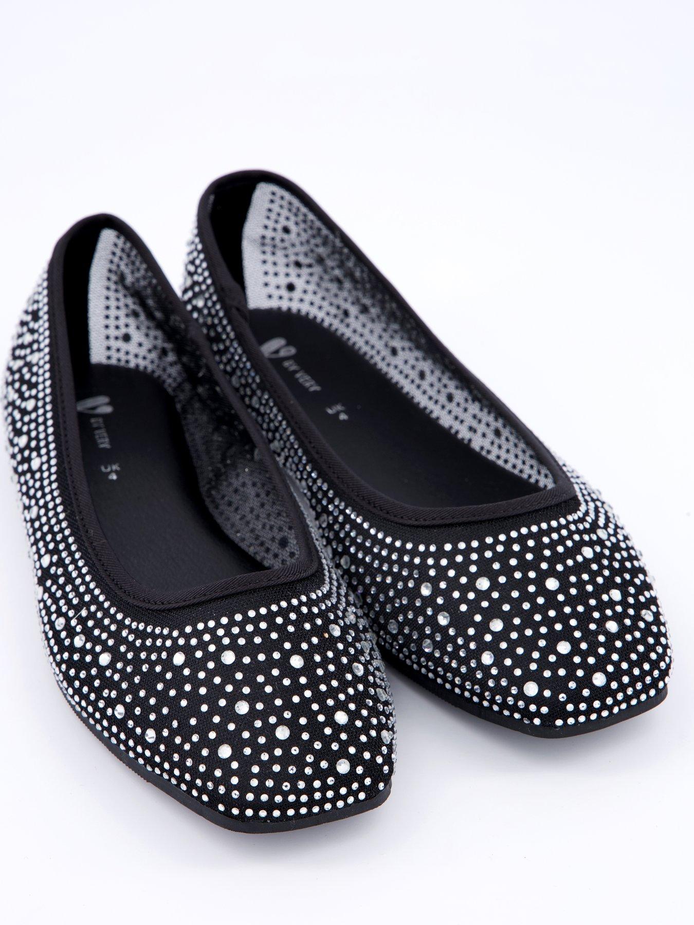 Image 5 of 7 of V by Very Extra Wide Fit Mesh Ballerina - Black