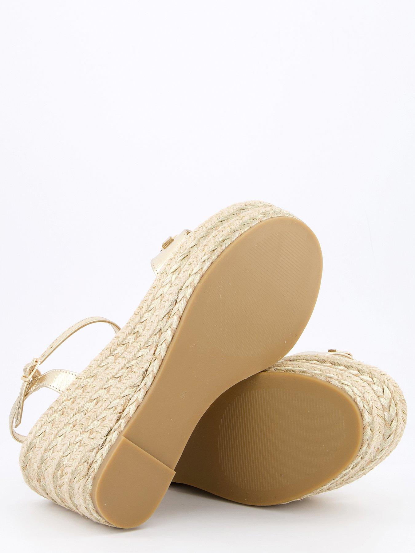 V by Very Wide Fit Dressy Wedges Gold Very Ireland