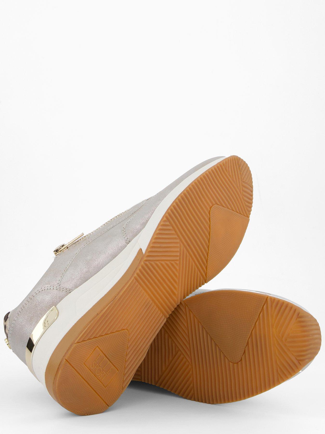 Image 4 of 7 of Elle Sport Sports Wedge Trainer - Silver