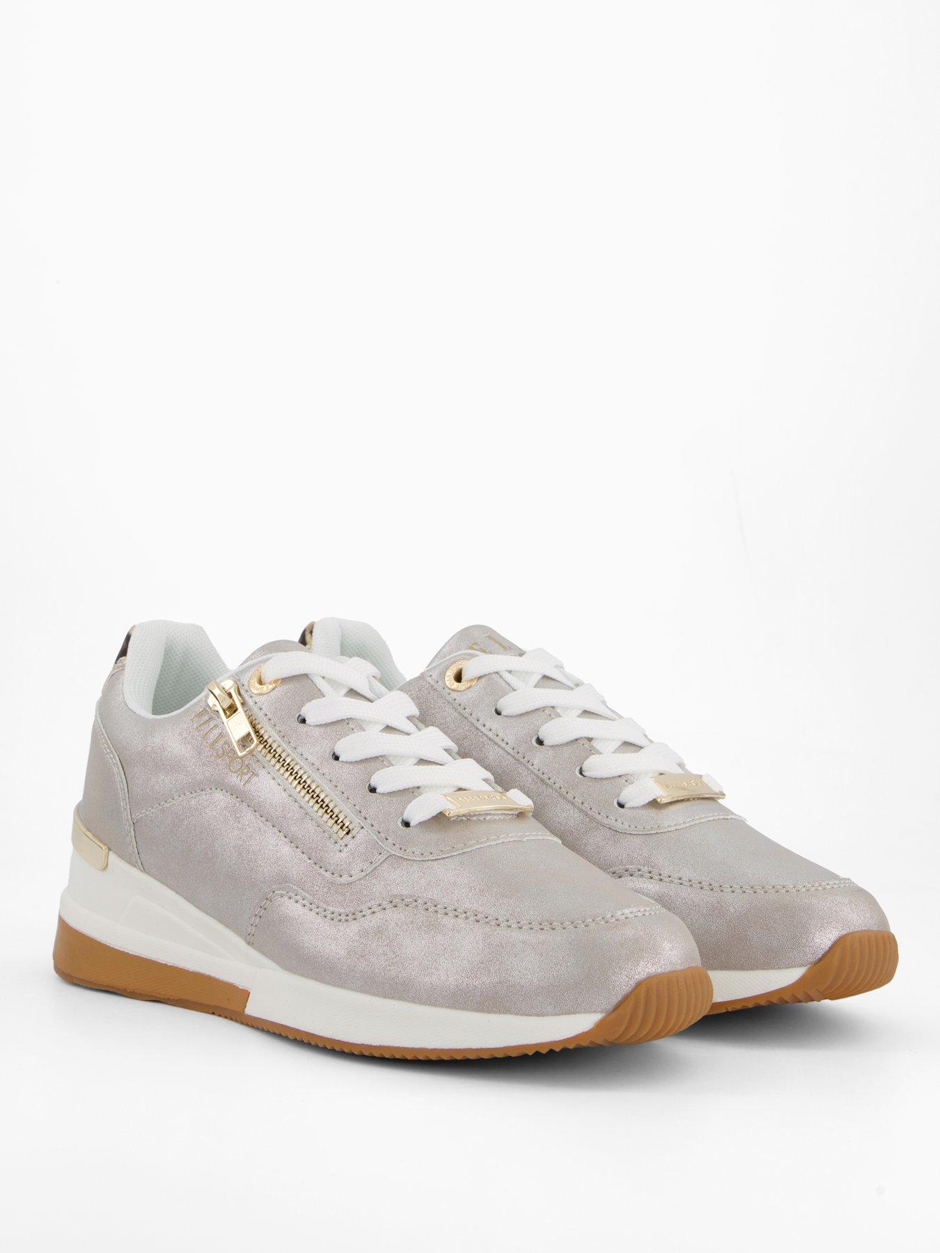 Image 6 of 7 of Elle Sport Sports Wedge Trainer - Silver