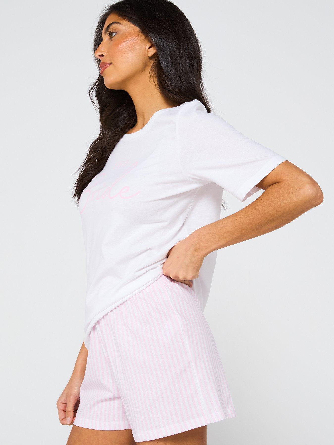 Image 5 of 6 of Everyday Bride Short Sleeve Short Pyjama Set - Cream