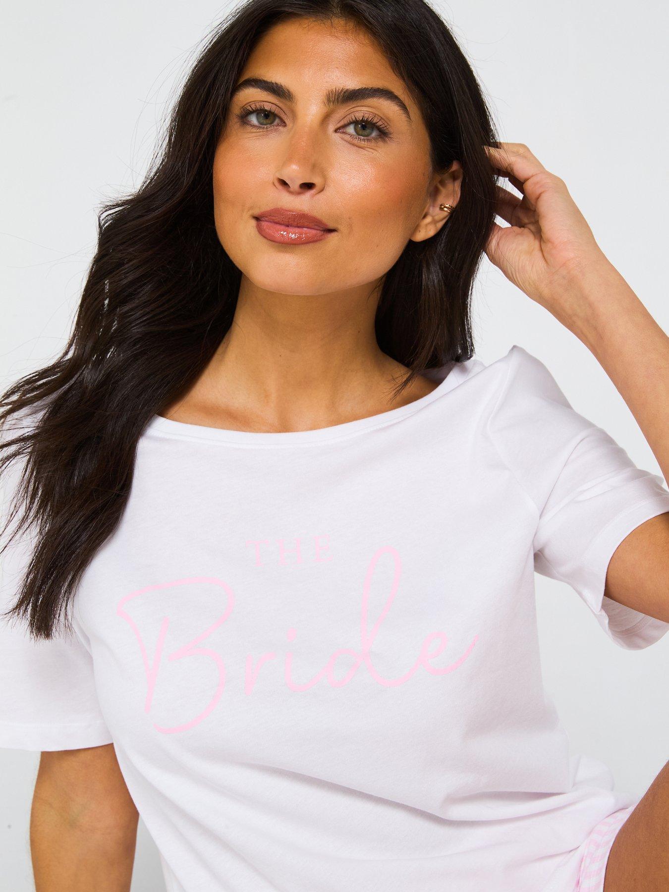 Image 6 of 6 of Everyday Bride Short Sleeve Short Pyjama Set - Cream