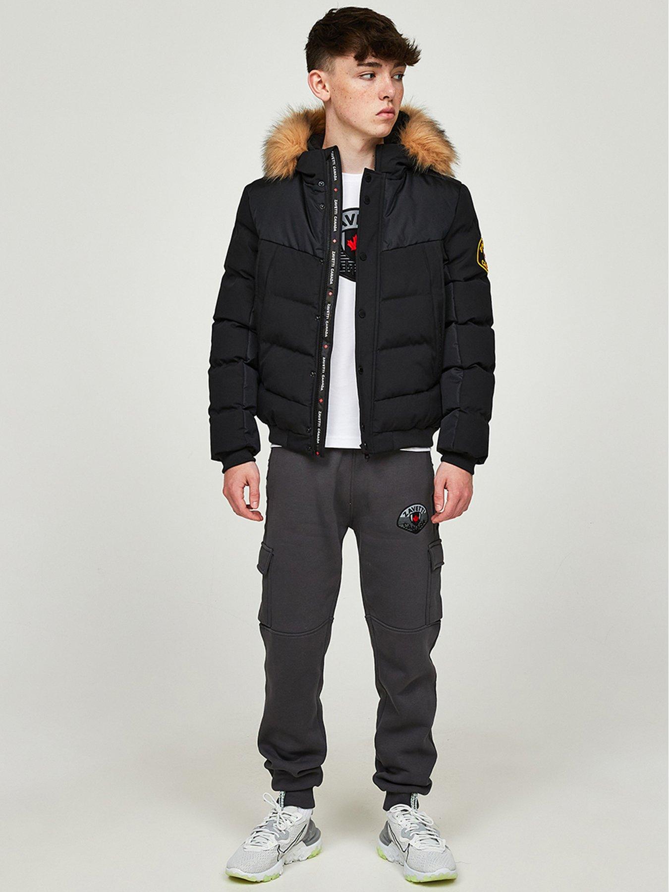 zavetti-canada-older-boys-garbantini-bomber-parka-jacket-blackback