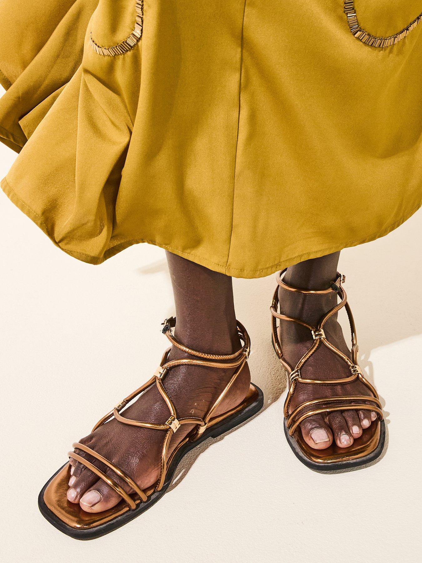 Image of V by Very Strappy Sandals - Bronze