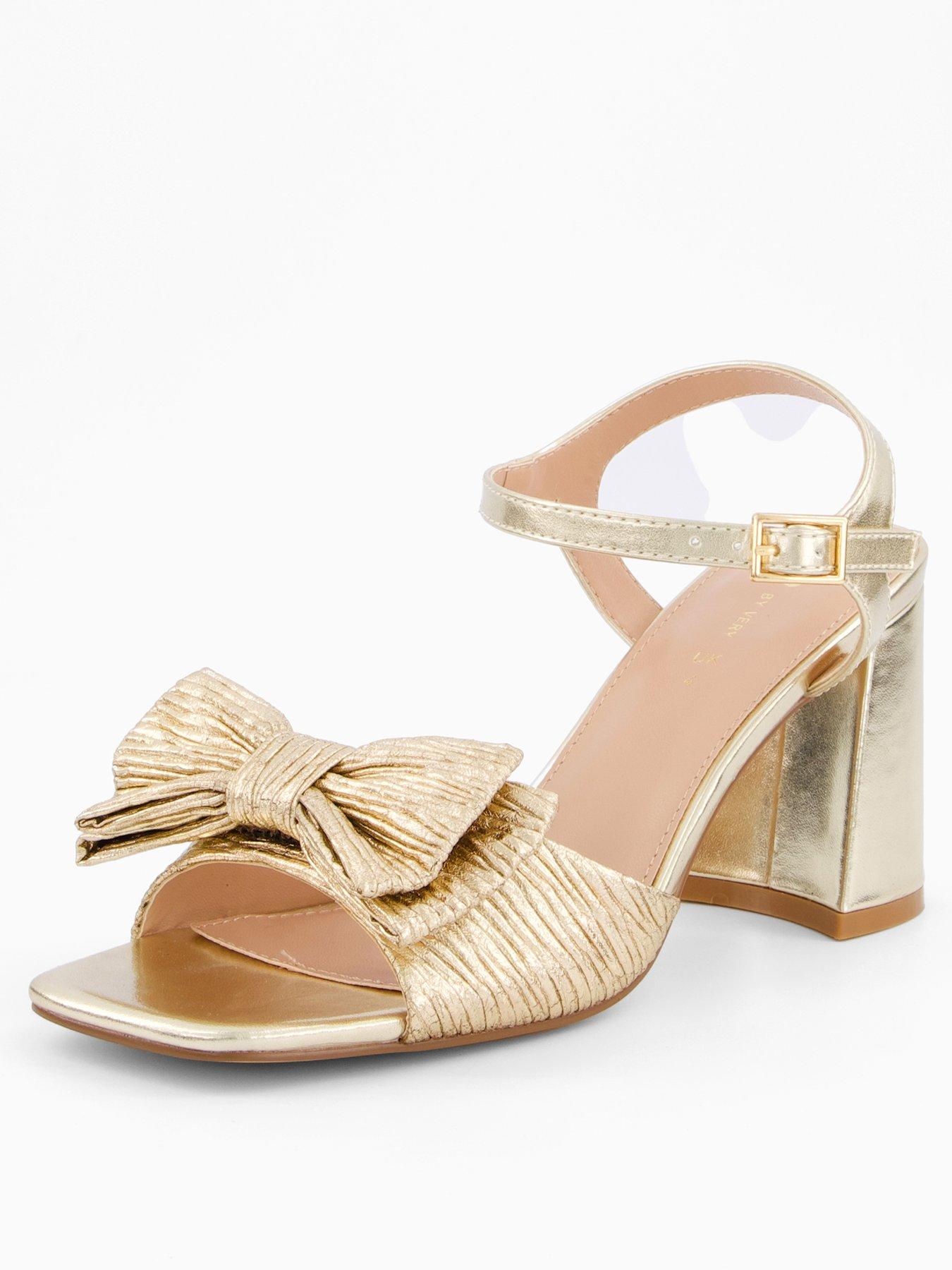 v-by-very-gold-mid-block-heel-sandal-with-bowstillFront