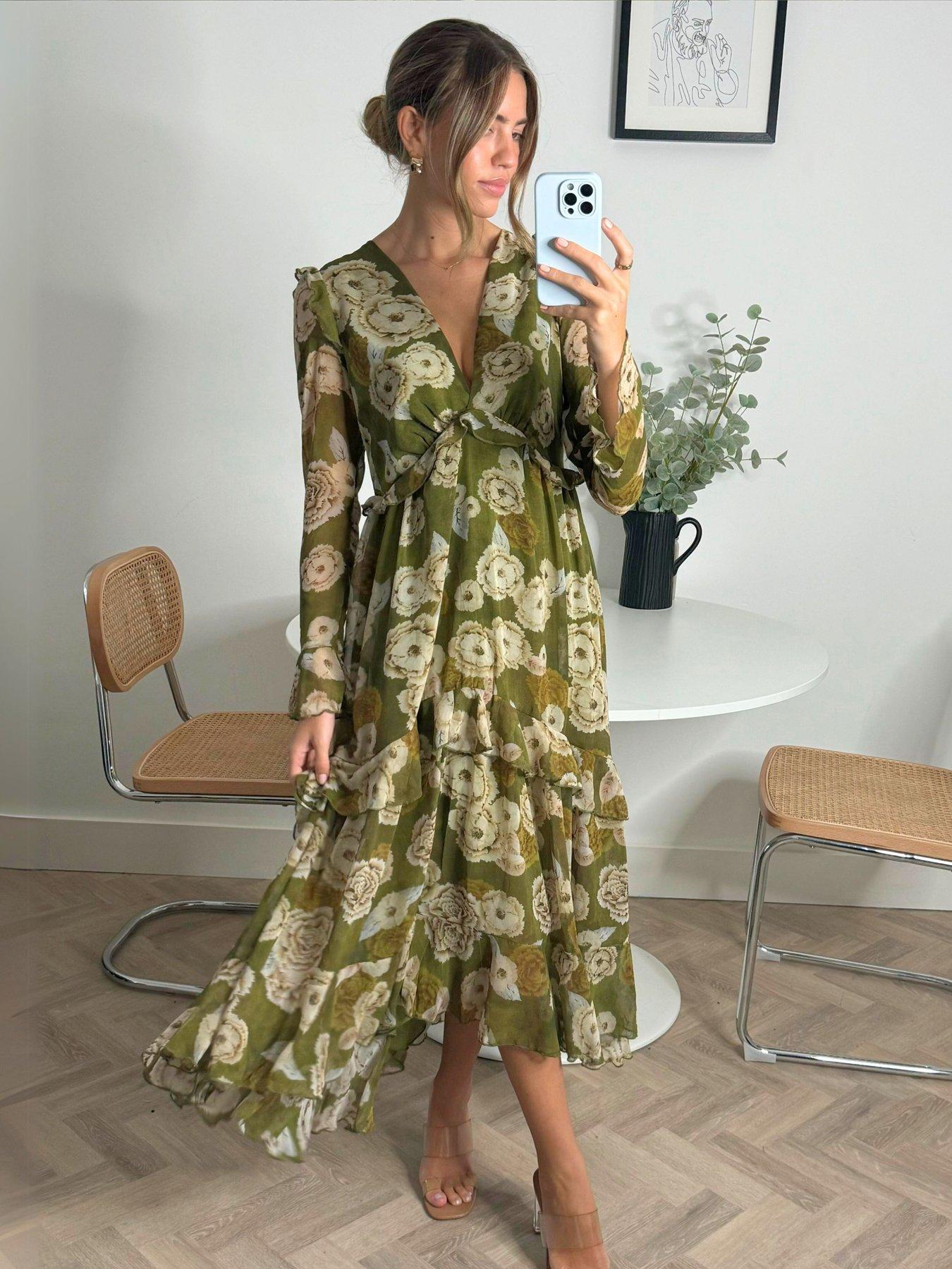 Image of Style Cheat Birdie Dress - Green