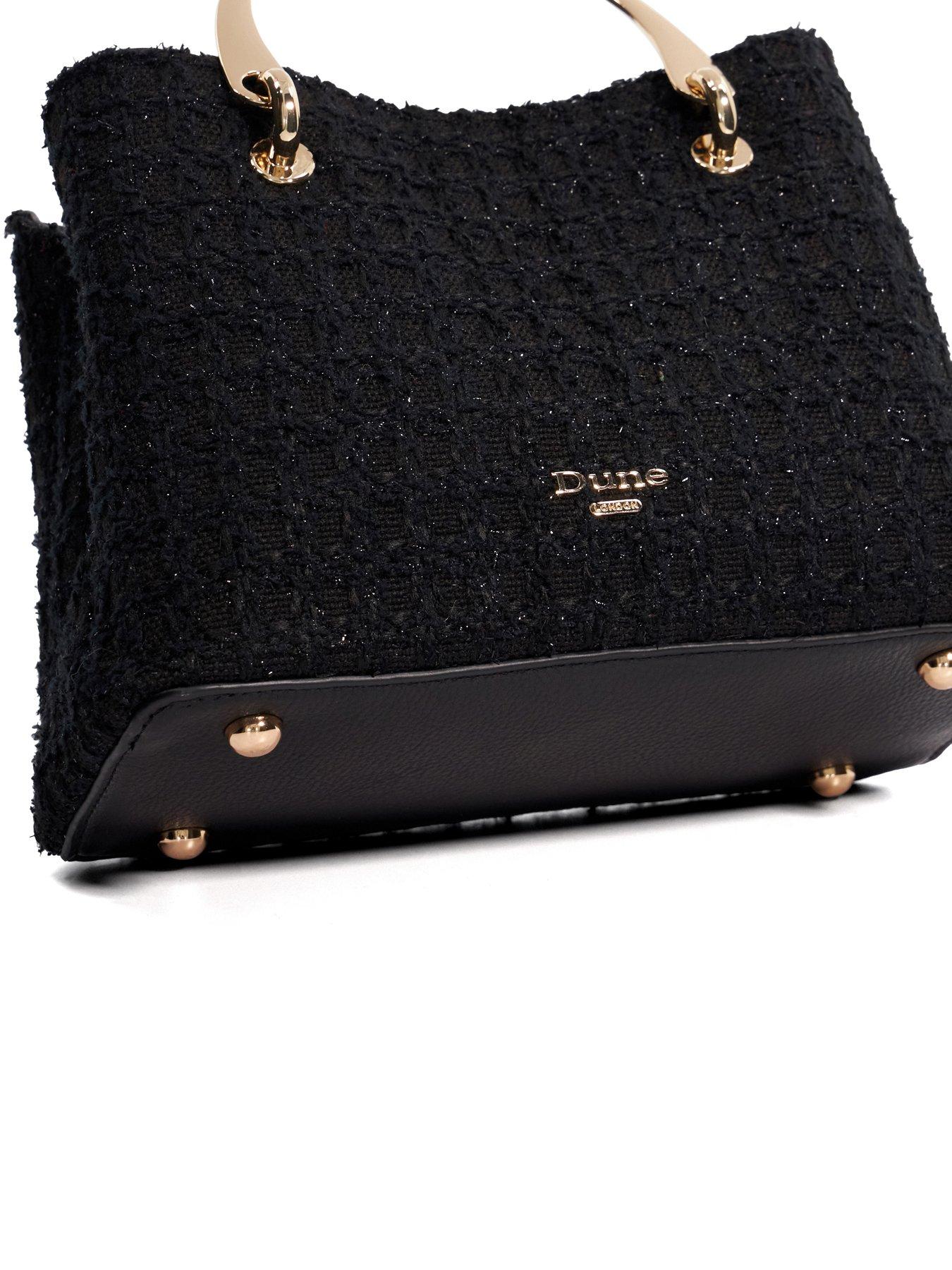 dune-london-dinkydorrien-boucle-woven-tote-bag-blackoutfit