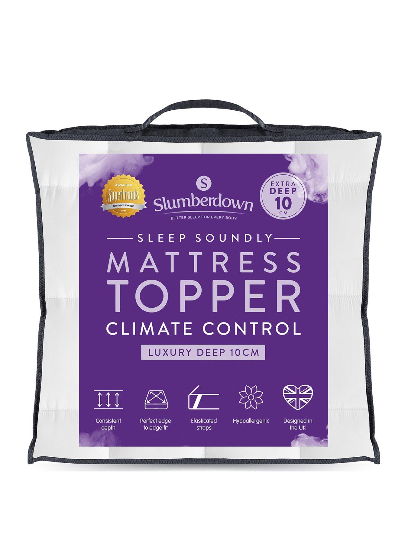 Image 2 of 8 of Slumberdown Sleep Soundly Climate Control Extra Deep 10cm Mattress Topper