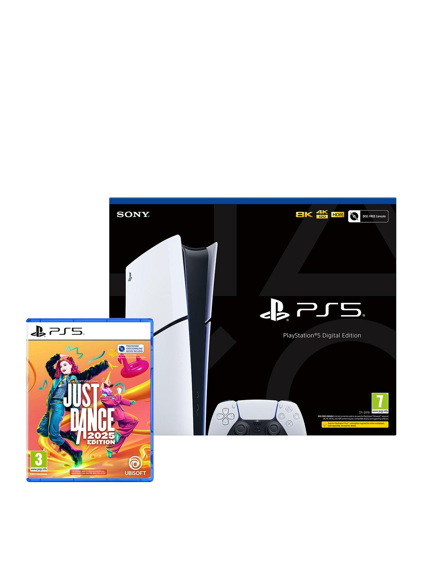 Image 1 of 8 of PlayStation 5 Digital Edition&nbsp;&amp; Just Dance 2025 (Code in Box)