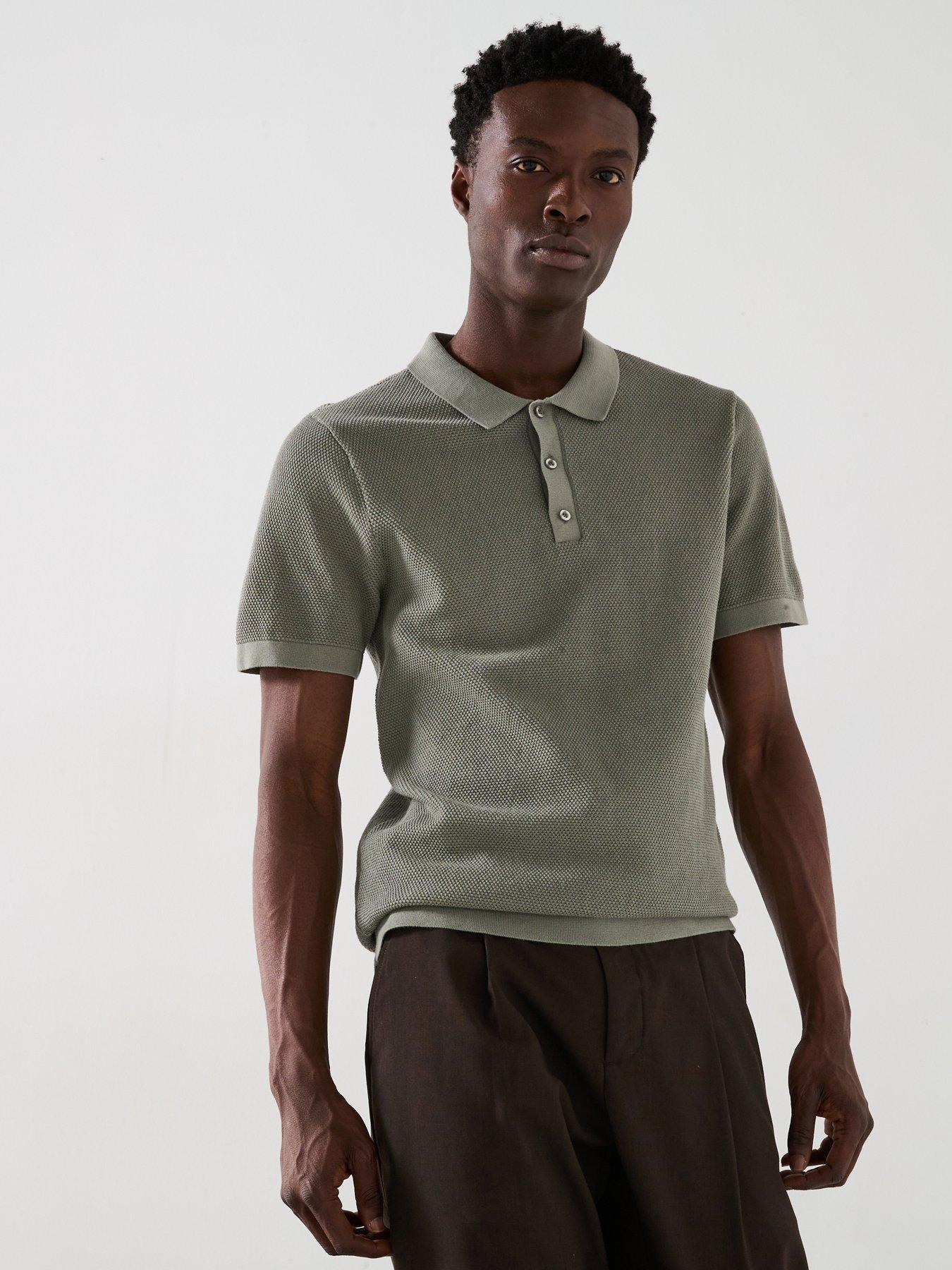 undefined Textured Knitted Polo - Green