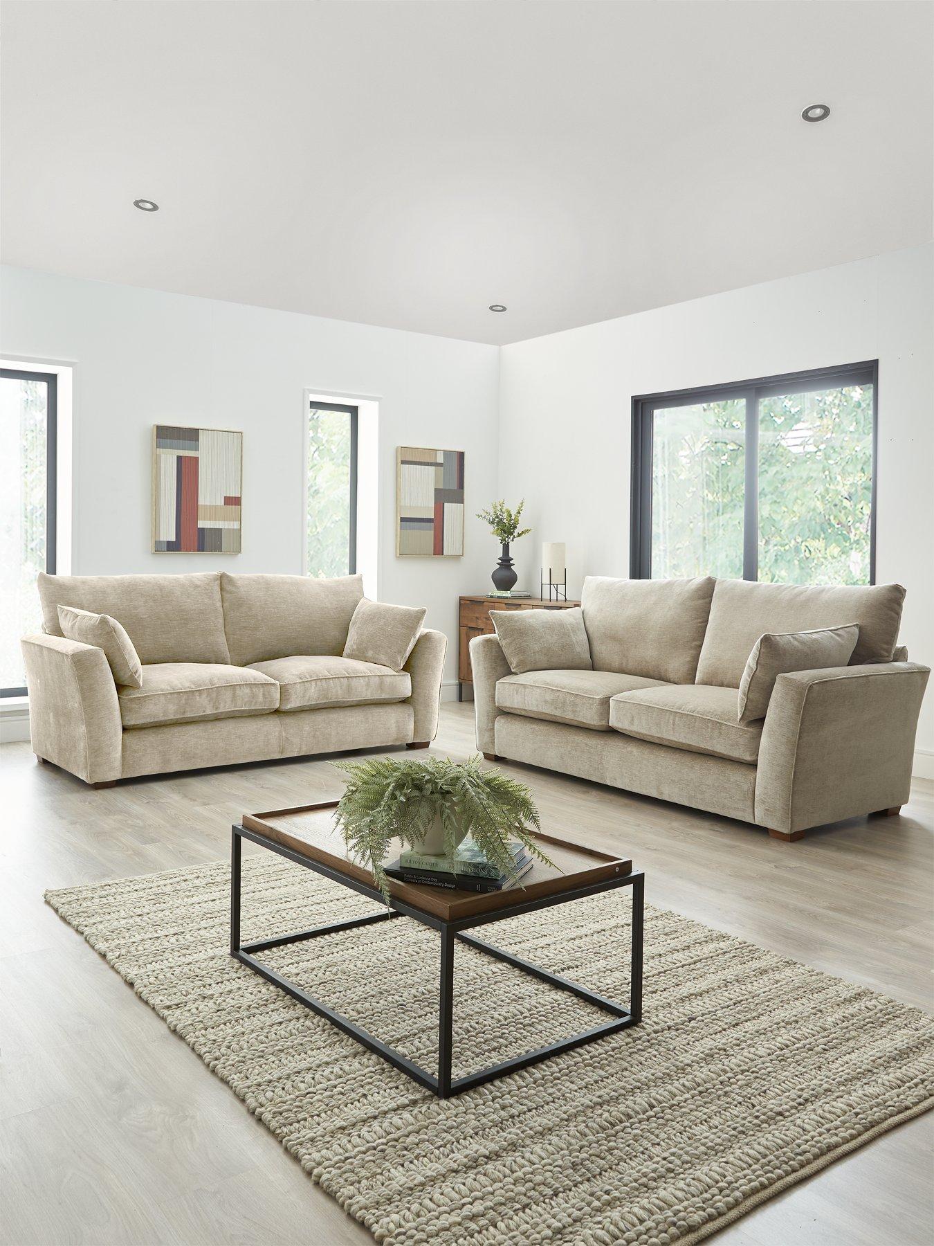 undefined Strata 3 + 2 Seater Fabric Sofa Set (Buy  &  SAVE!)