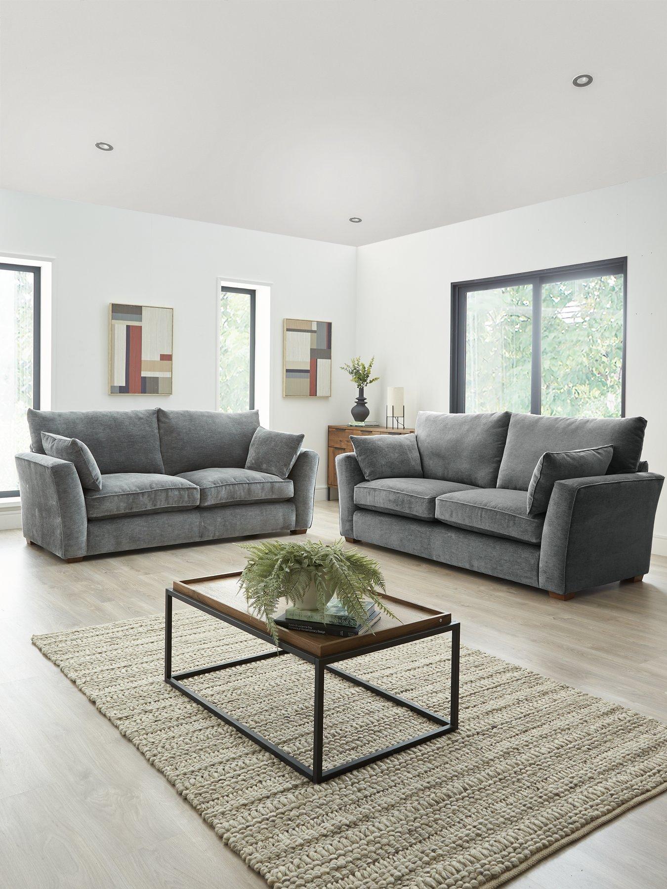 Very Home Strata 3 + 2 Seater Fabric Sofa Set (Buy  &  SAVE!) - Made to order in the UK