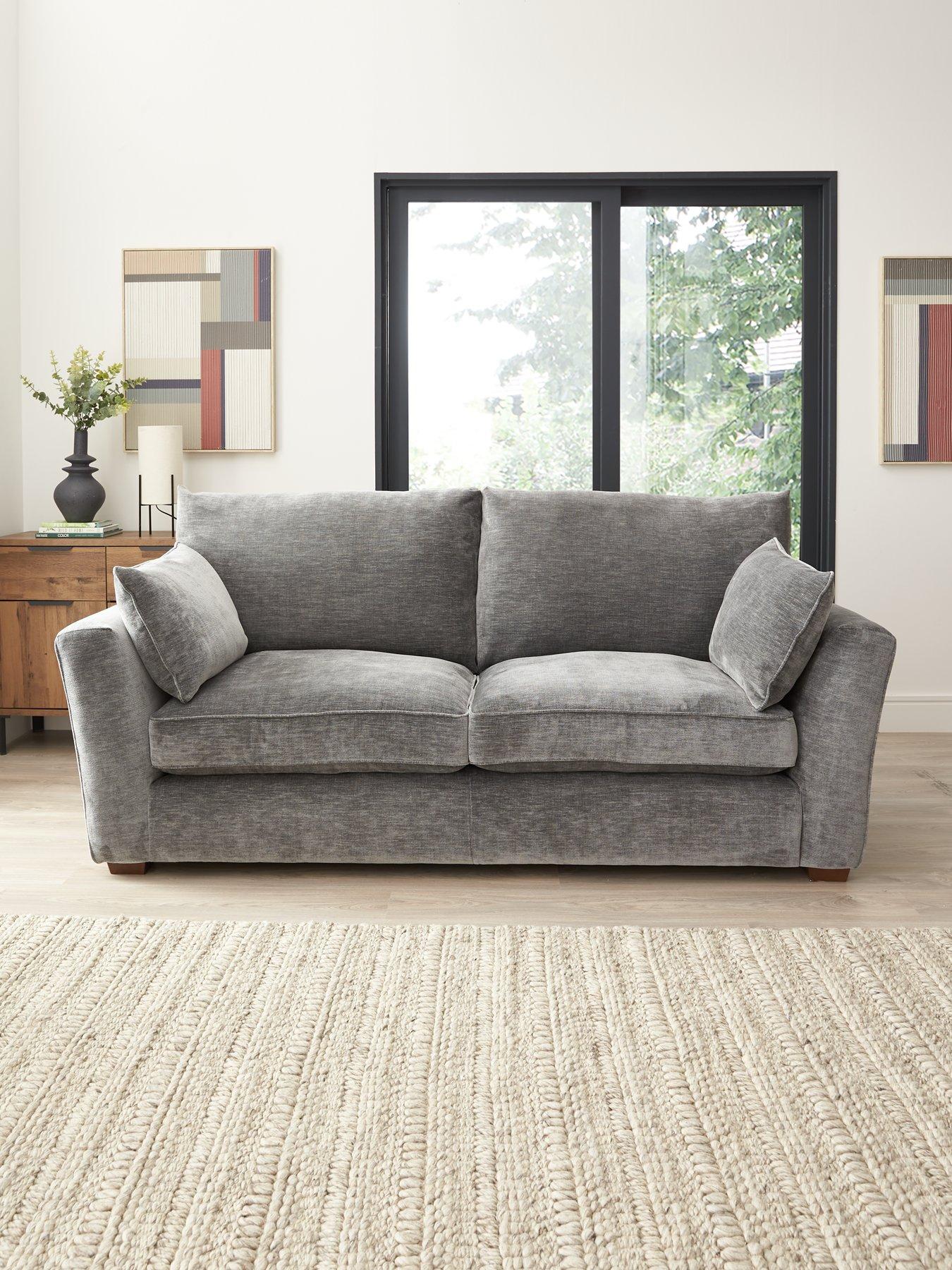 very-home-strata-3-seater-fabric-sofafront