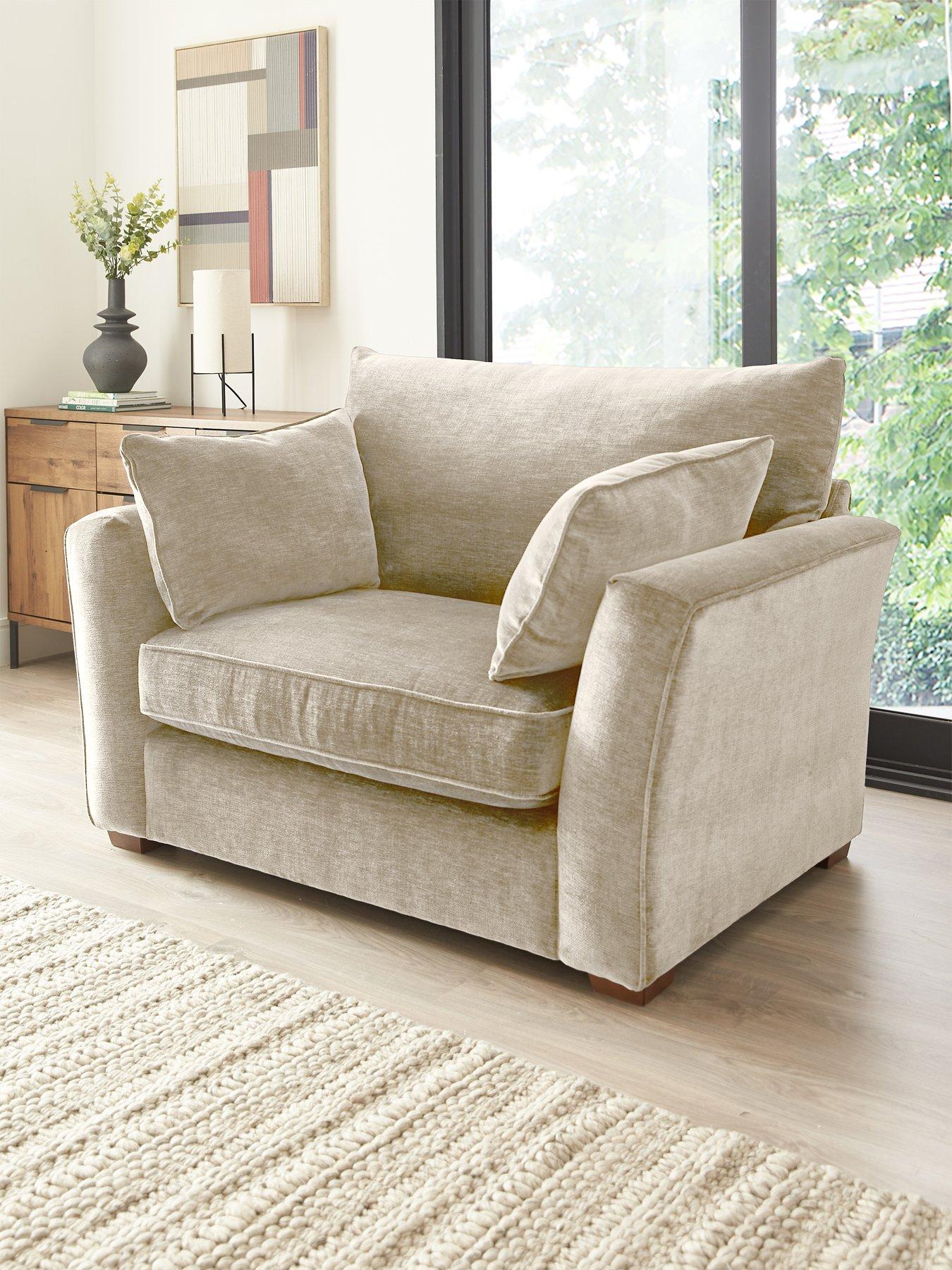 The Very Collection Strata Fabric Snuggle Chair - Made to order in the UK