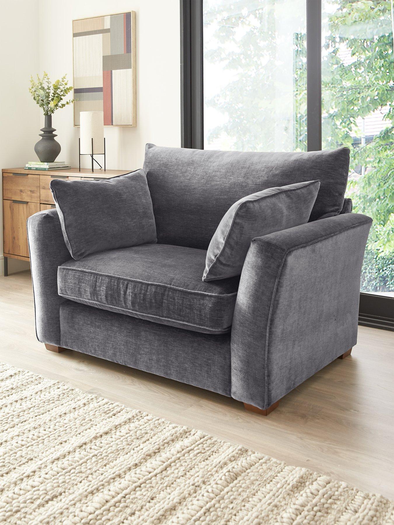 The Very Collection Strata Fabric Snuggle Chair - Made to order in the UK