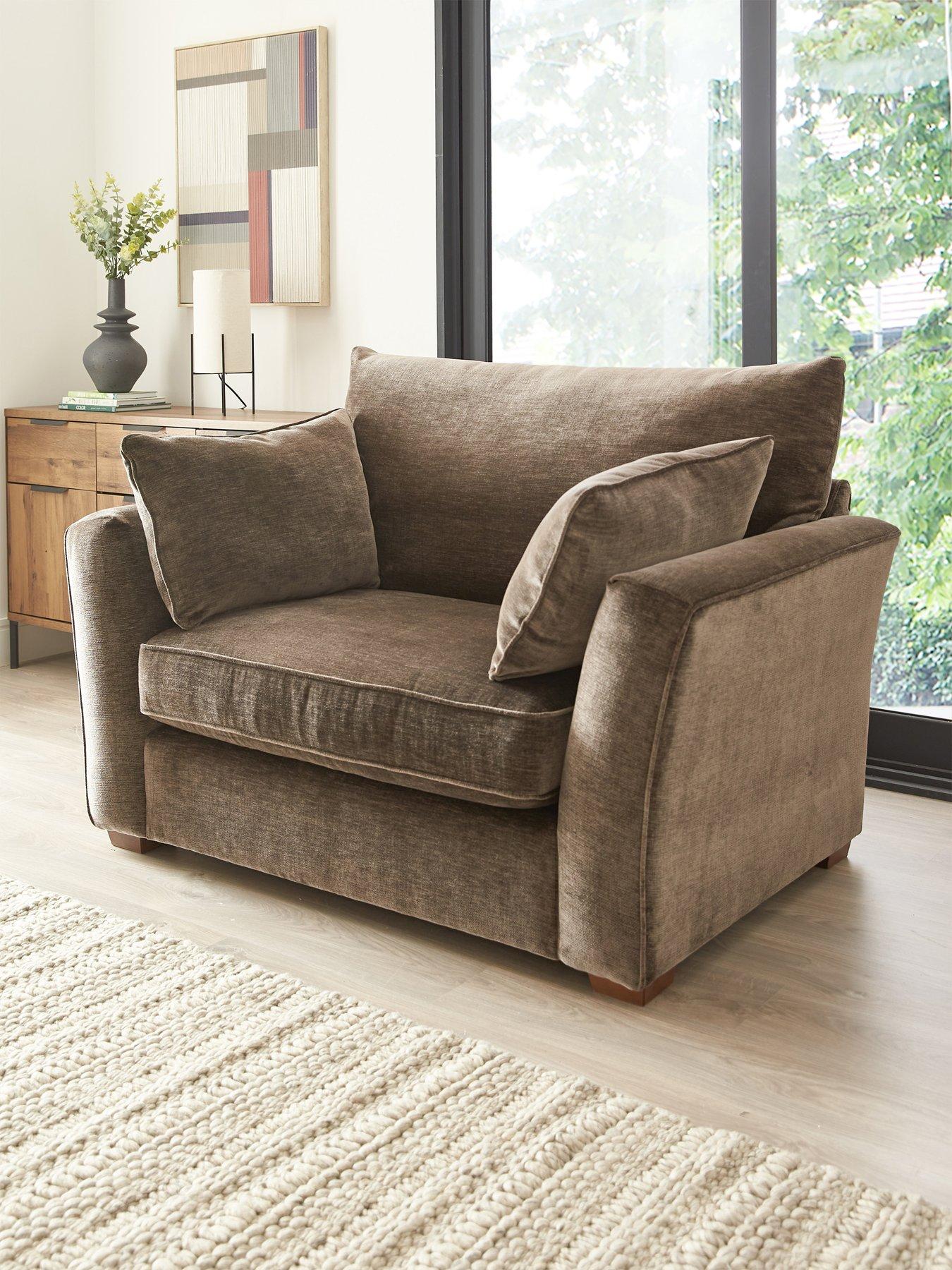 The Very Collection Strata Fabric Snuggle Chair - Made to order in the UK