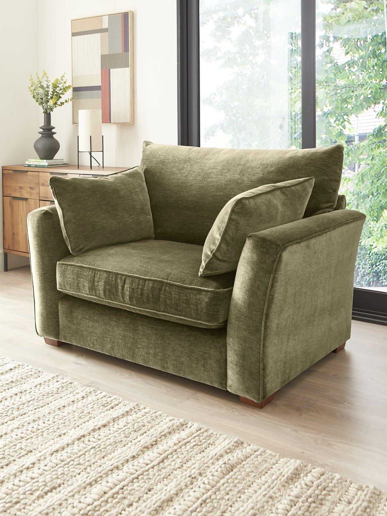 The Very Collection Strata Fabric Snuggle Chair - Made to order in the UK