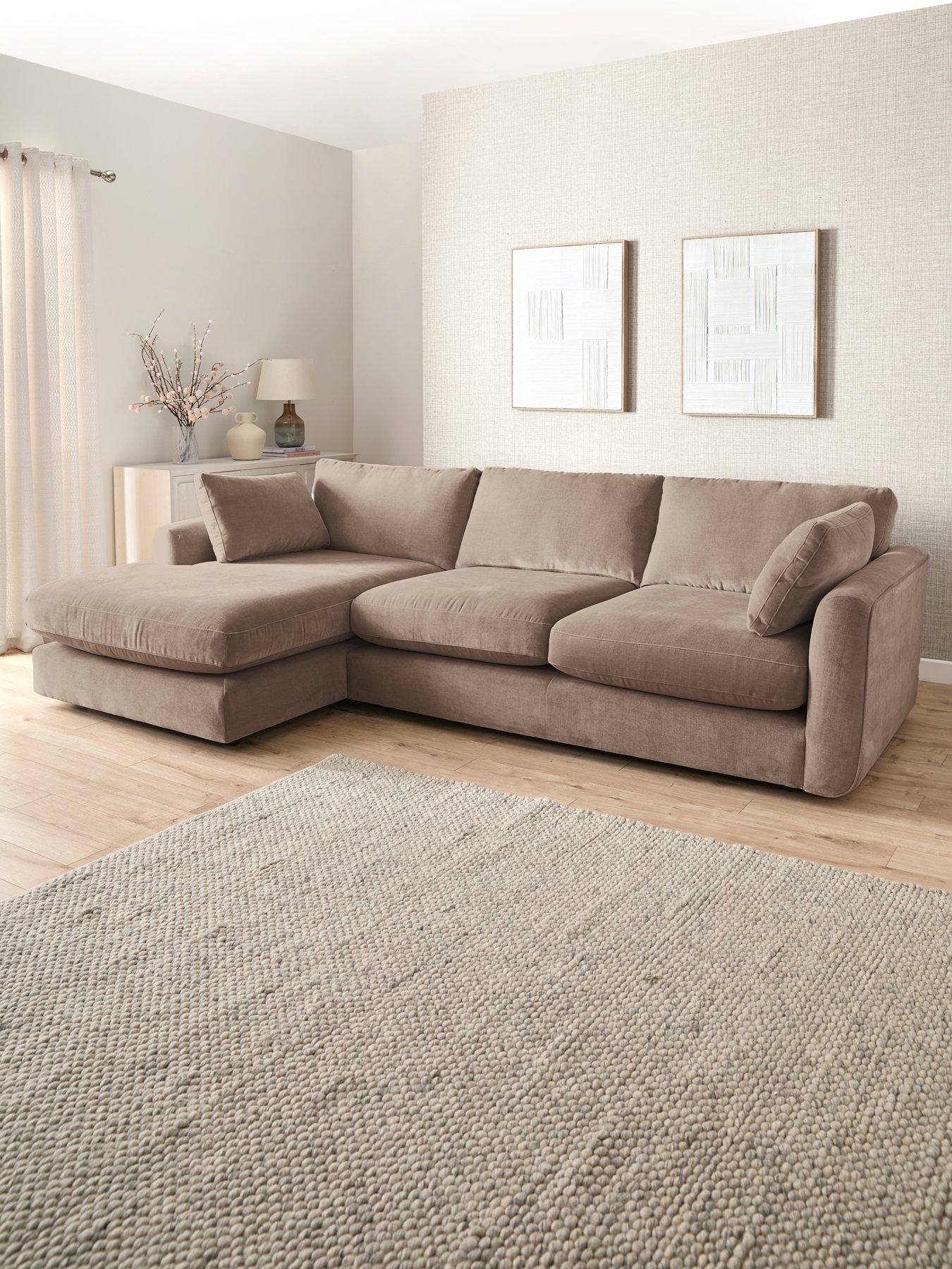 very-home-monte-carlo-fabric-left-hand-corner-chaise-sofa