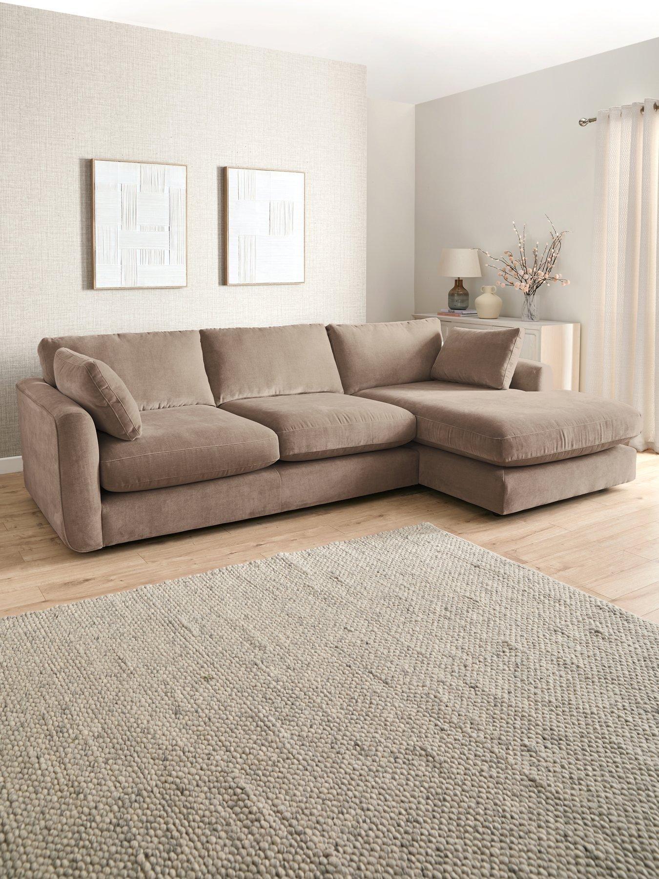 very-home-monte-carlo-fabric-right-hand-corner-chaise-sofa