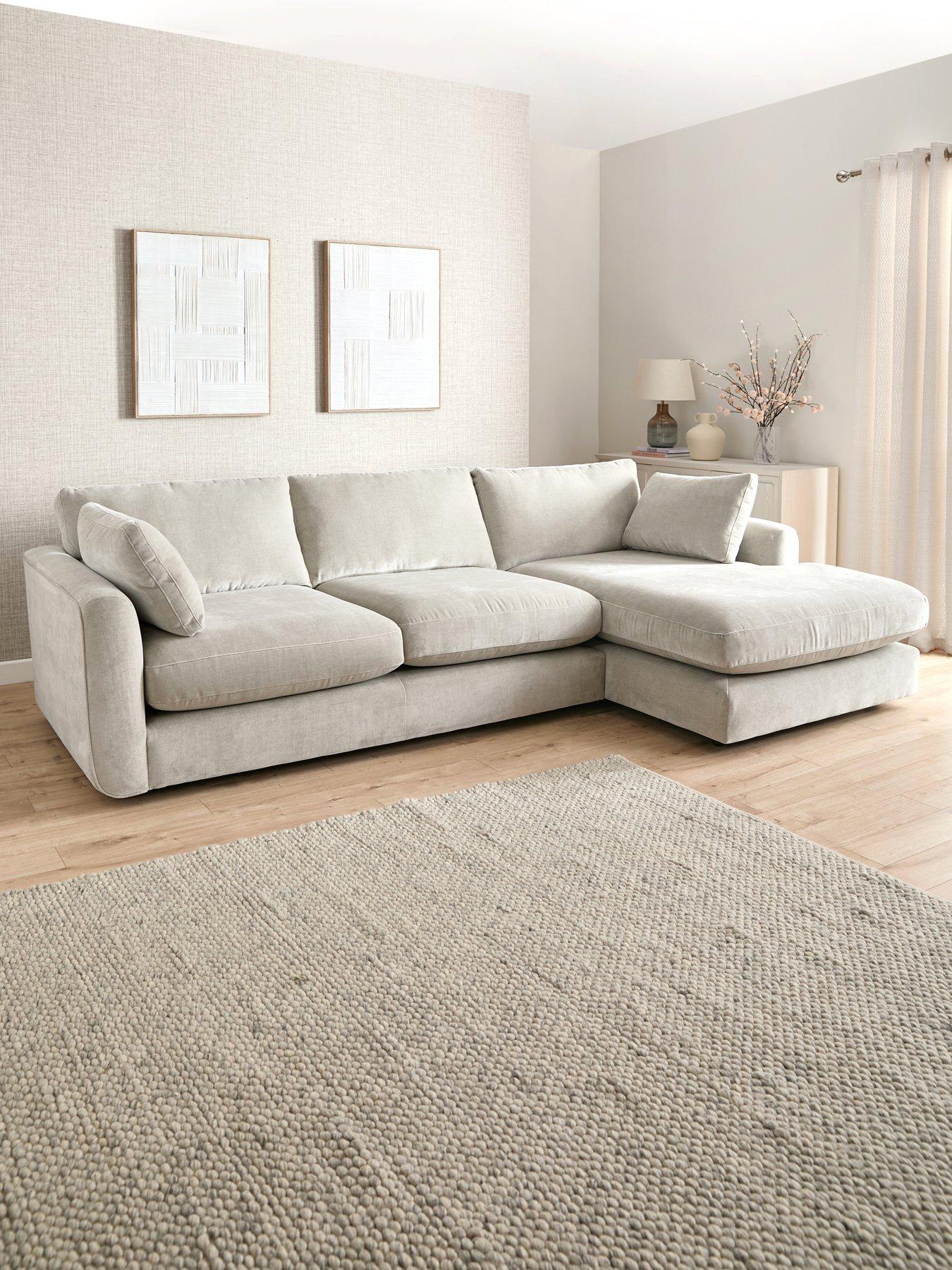 Very Home Monte Carlo Fabric Right Hand Corner Chaise Sofa - Made to order in the UK