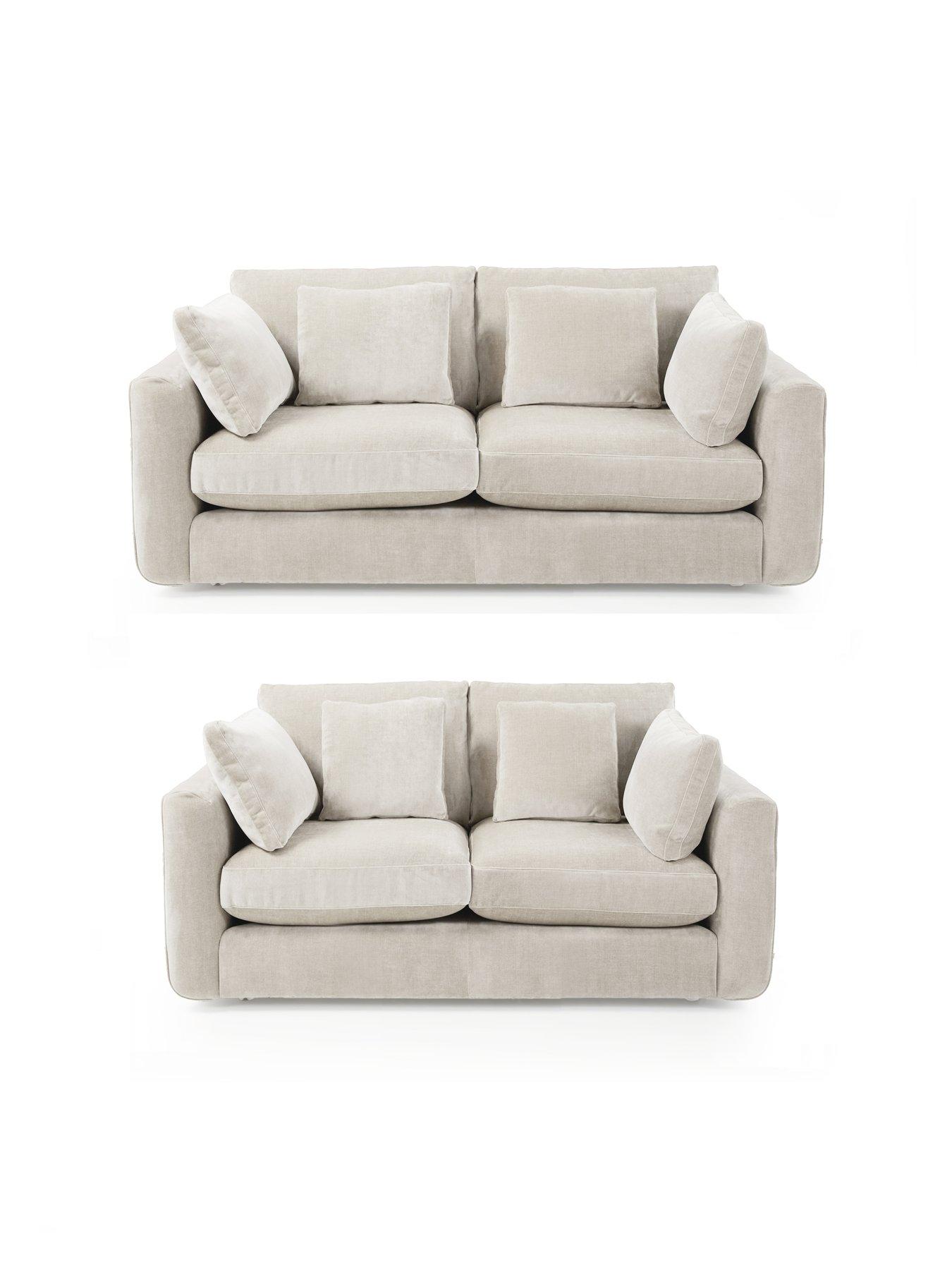 Very Home Monte Carlo 3 + 2 Seater Fabric Sofa Set (Buy  &  SAVE!) - Made to order in the UK