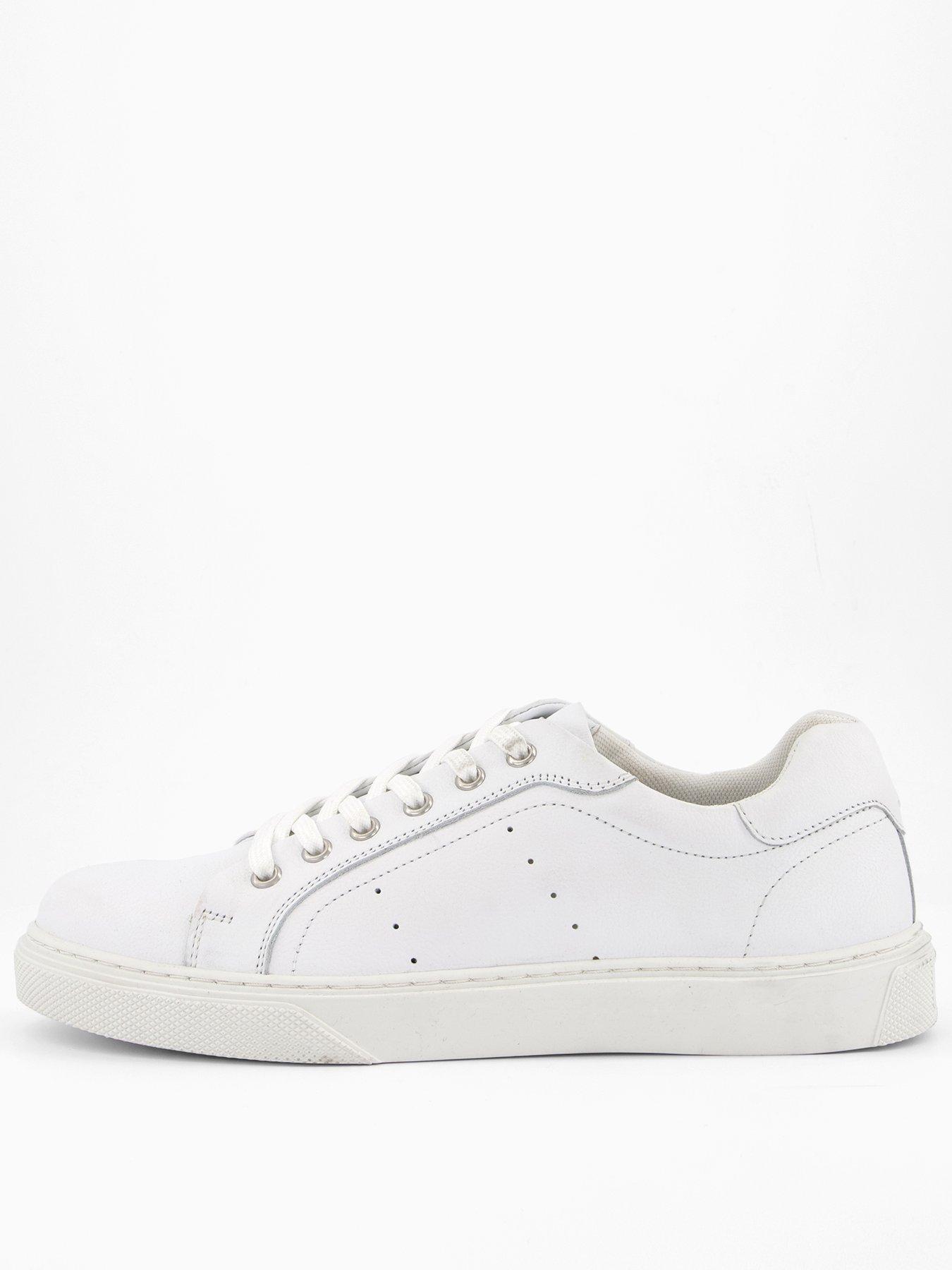 Image 1 of 7 of Very Man Leather Trainer - White