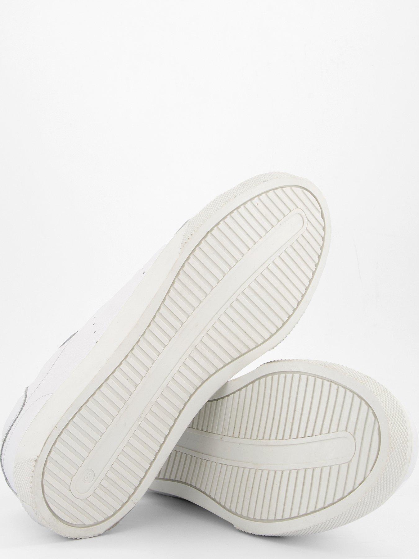 Image 4 of 7 of Very Man Leather Trainer - White