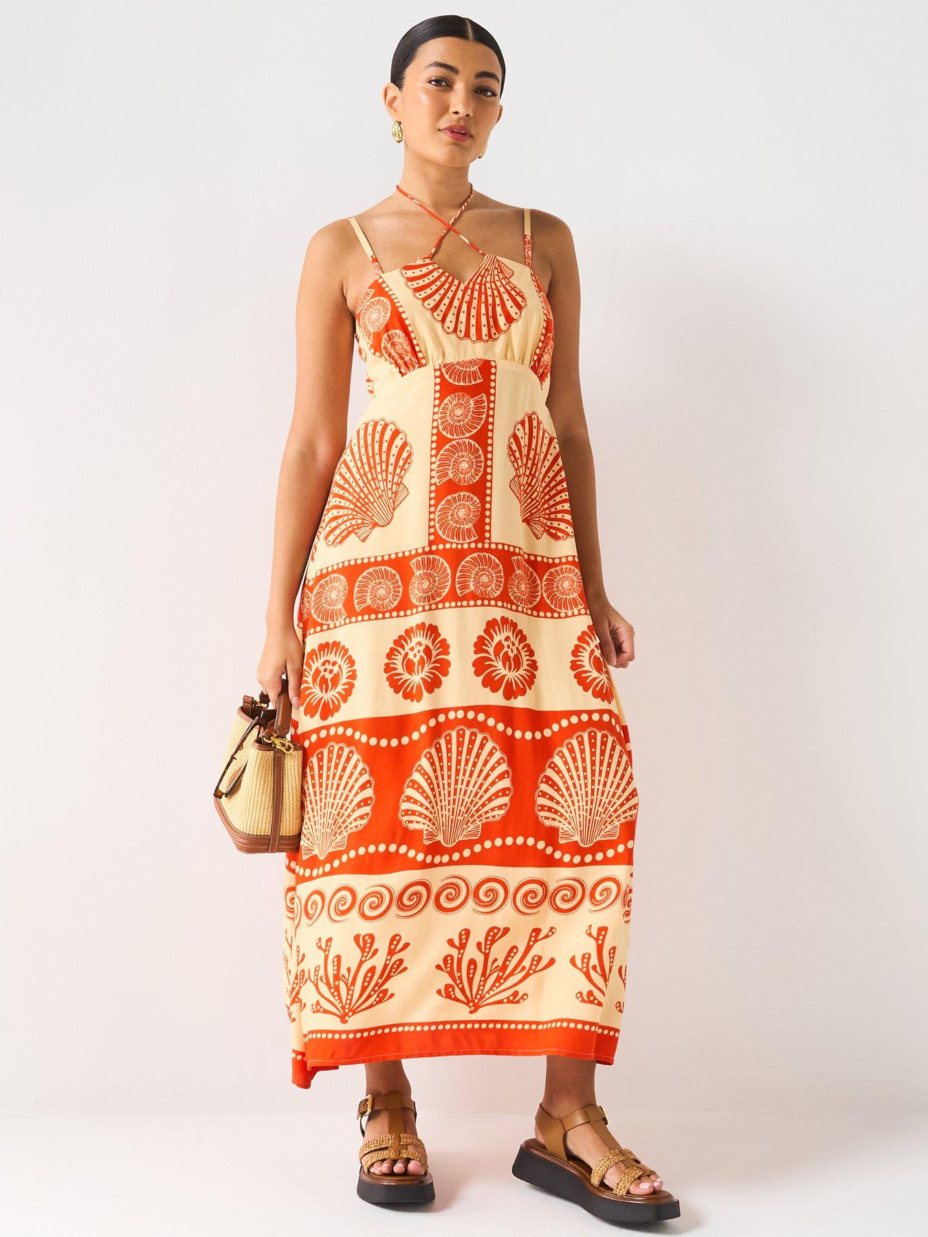 v-by-very-shell-printed-midi-dress-printback