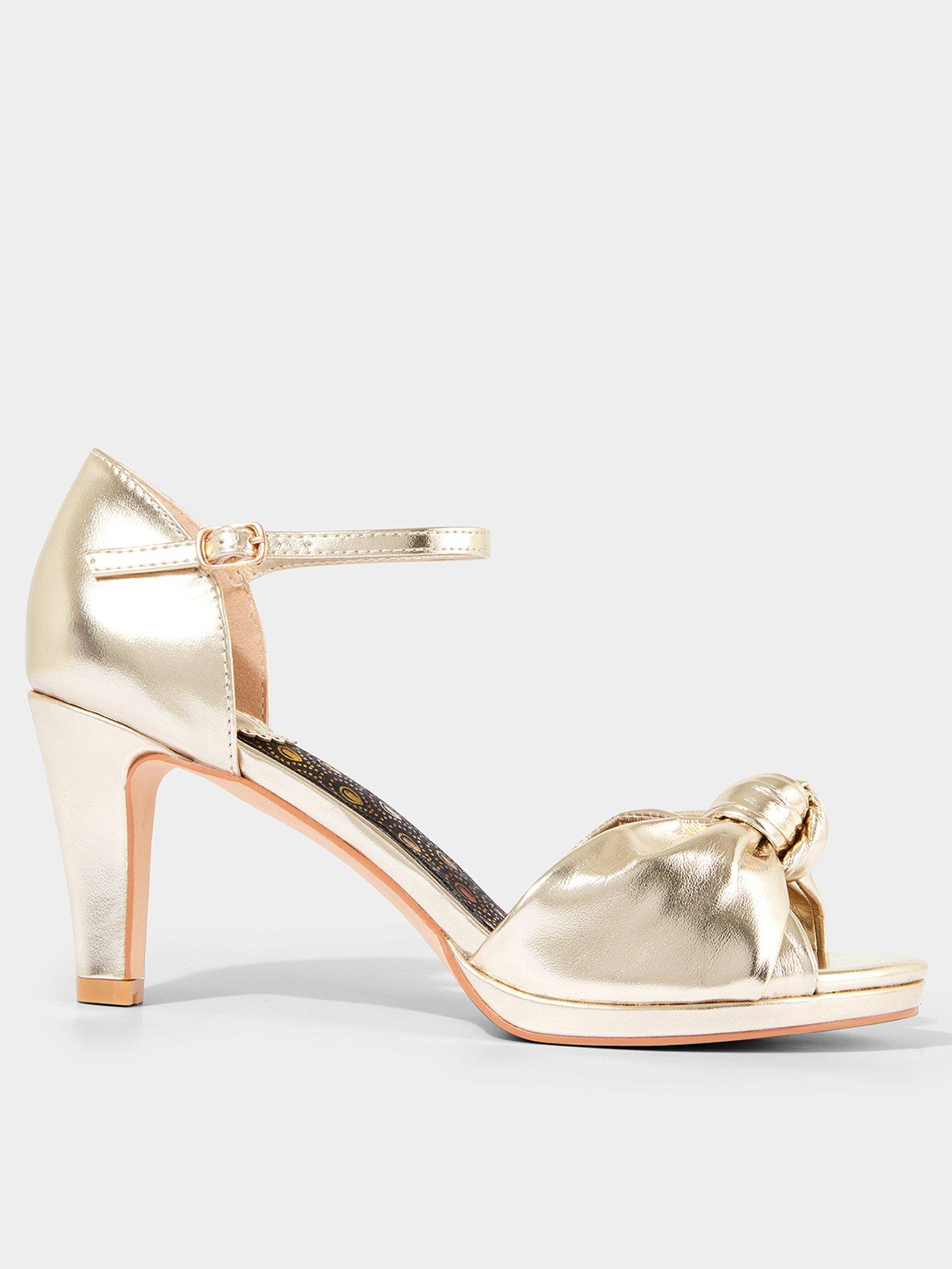 joe-browns-metallic-peep-toe-heels-gold