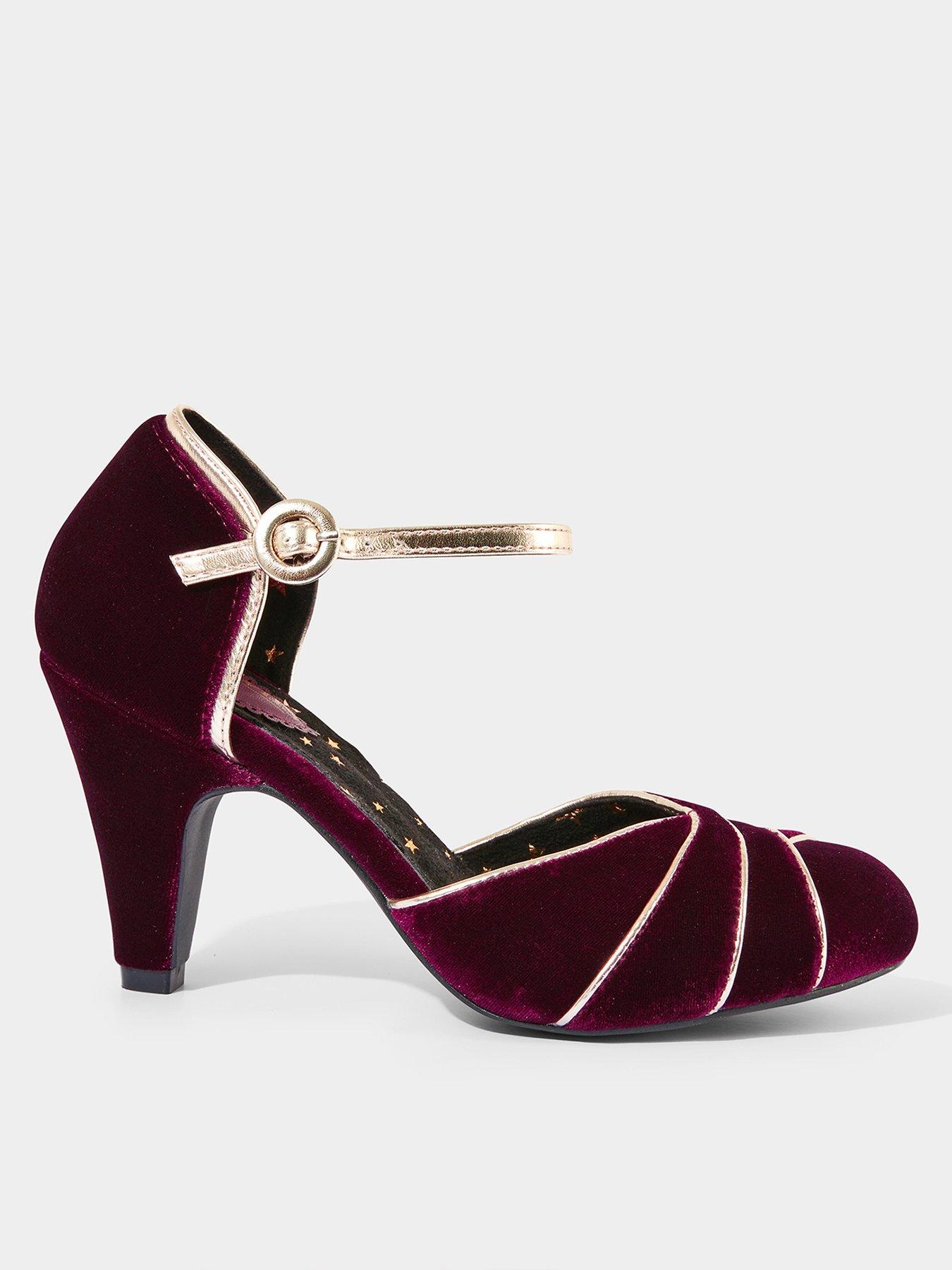 joe-browns-art-deco-velvet-heels-red