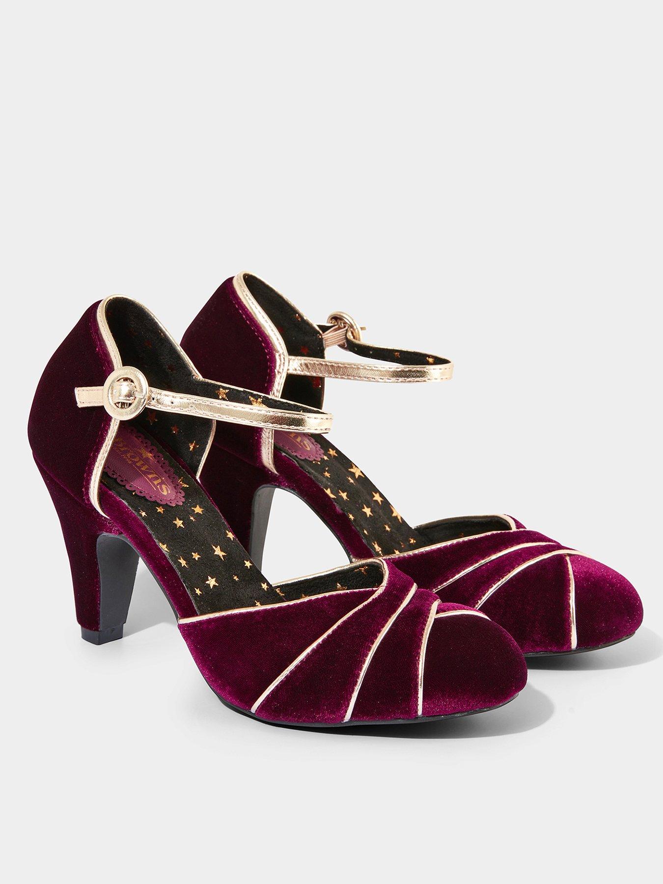 joe-browns-art-deco-velvet-heels-redback