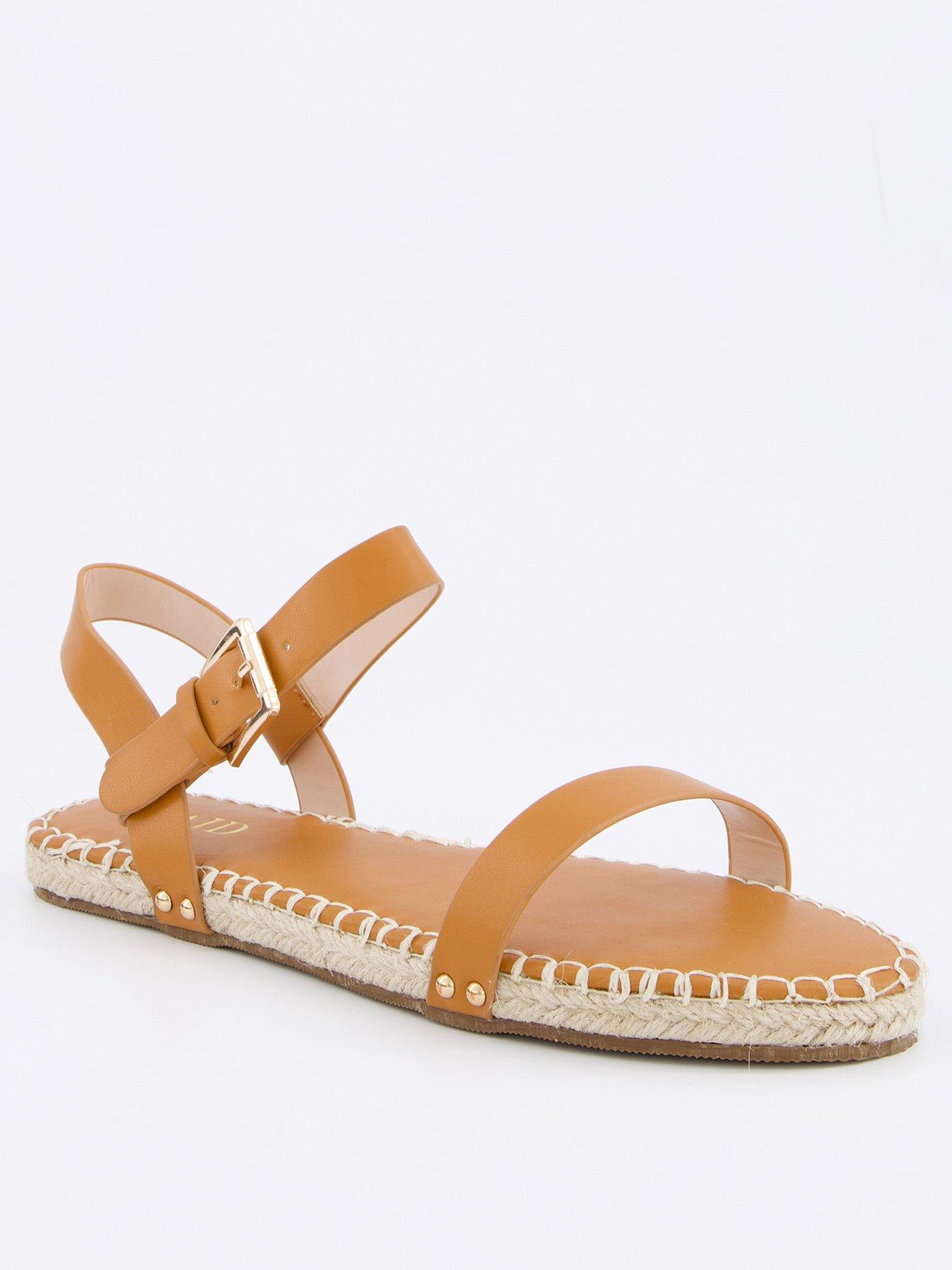 raid-bambie-flat-sandals-tanstillFront
