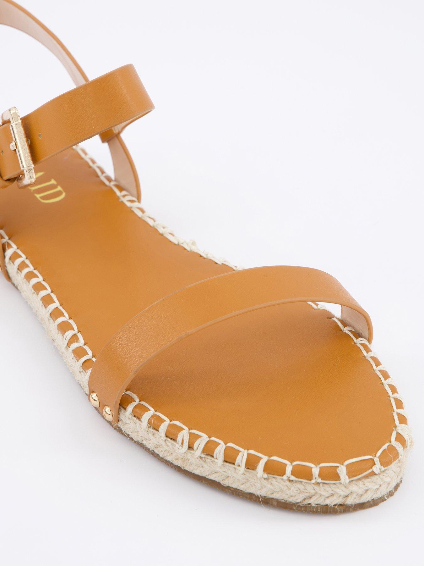 Image 5 of 7 of Raid Bambie Flat Sandals - Tan