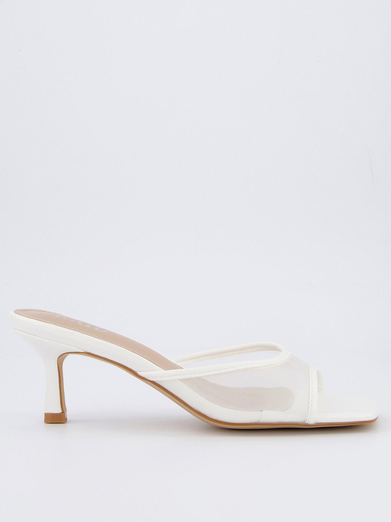 Image of Raid Tiana Sandals - Heel - White