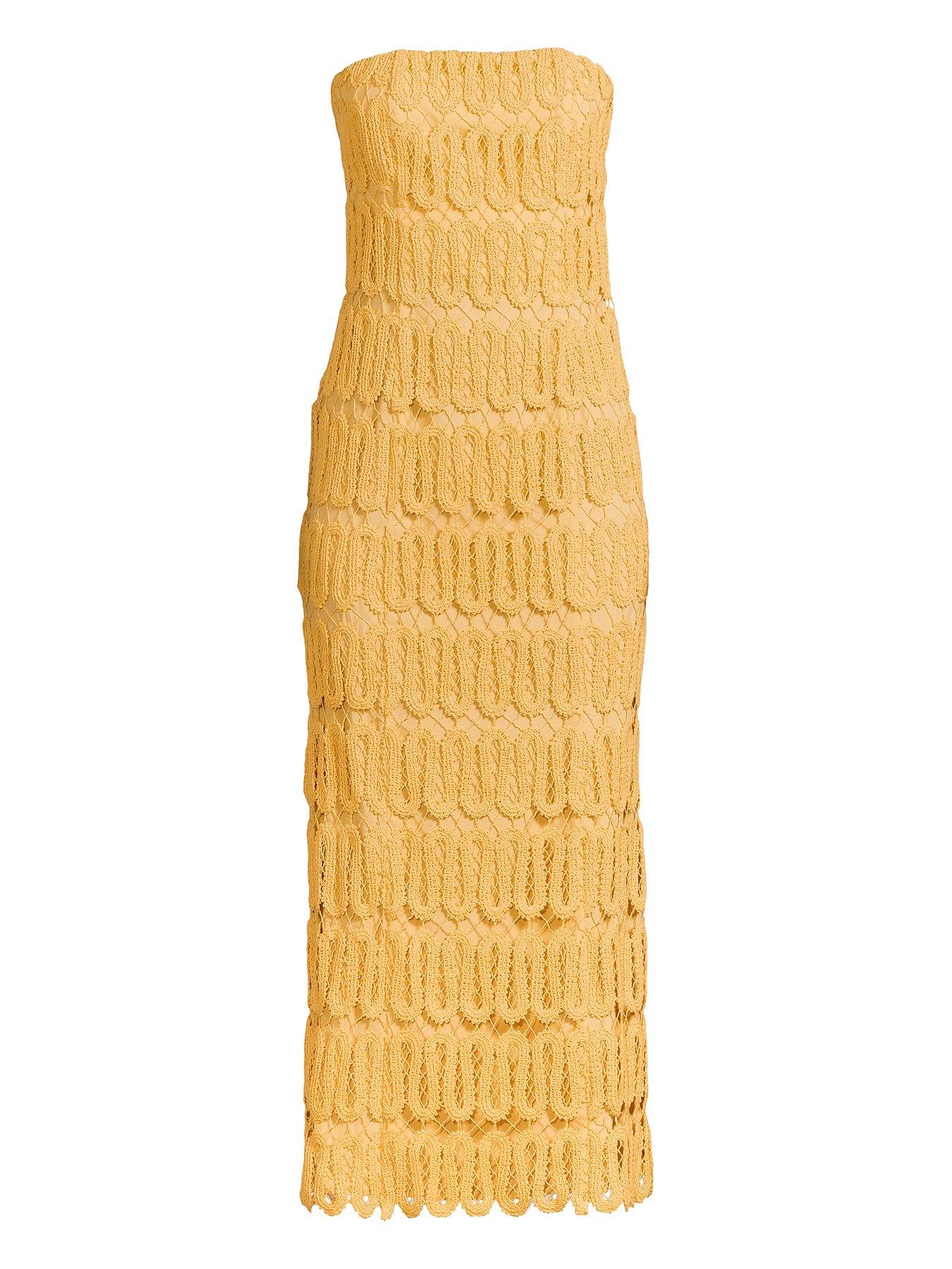 michelle-keegan-crochet-bandeau-midaxi-dress-yellowdetail