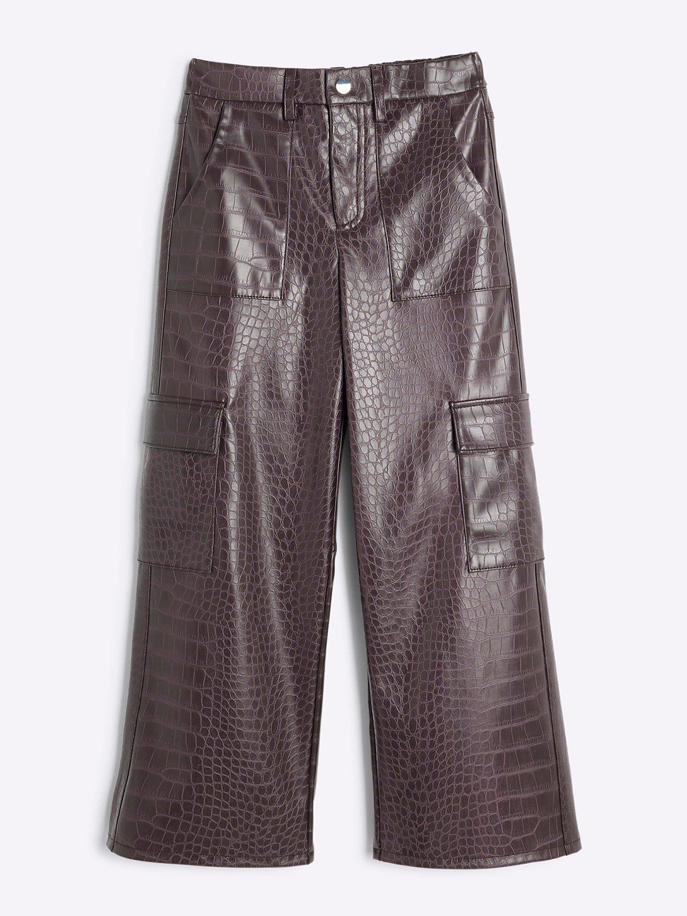 river-island-older-girl-faux-leather-wide-leg-trousers-red