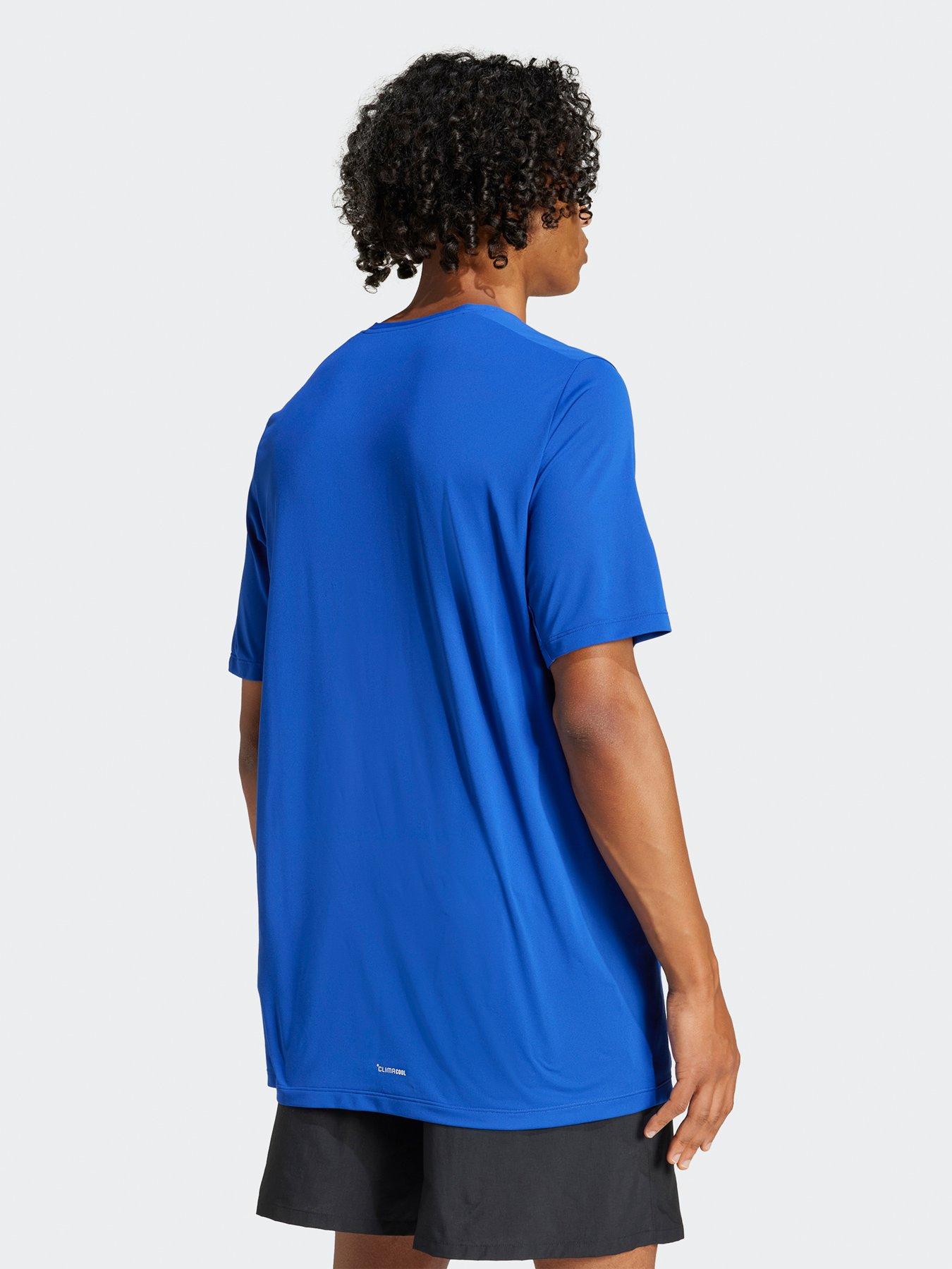 Image 2 of 5 of adidas Terrex Men's Mountain Logo Tech Tee - Semi Lucid Blue