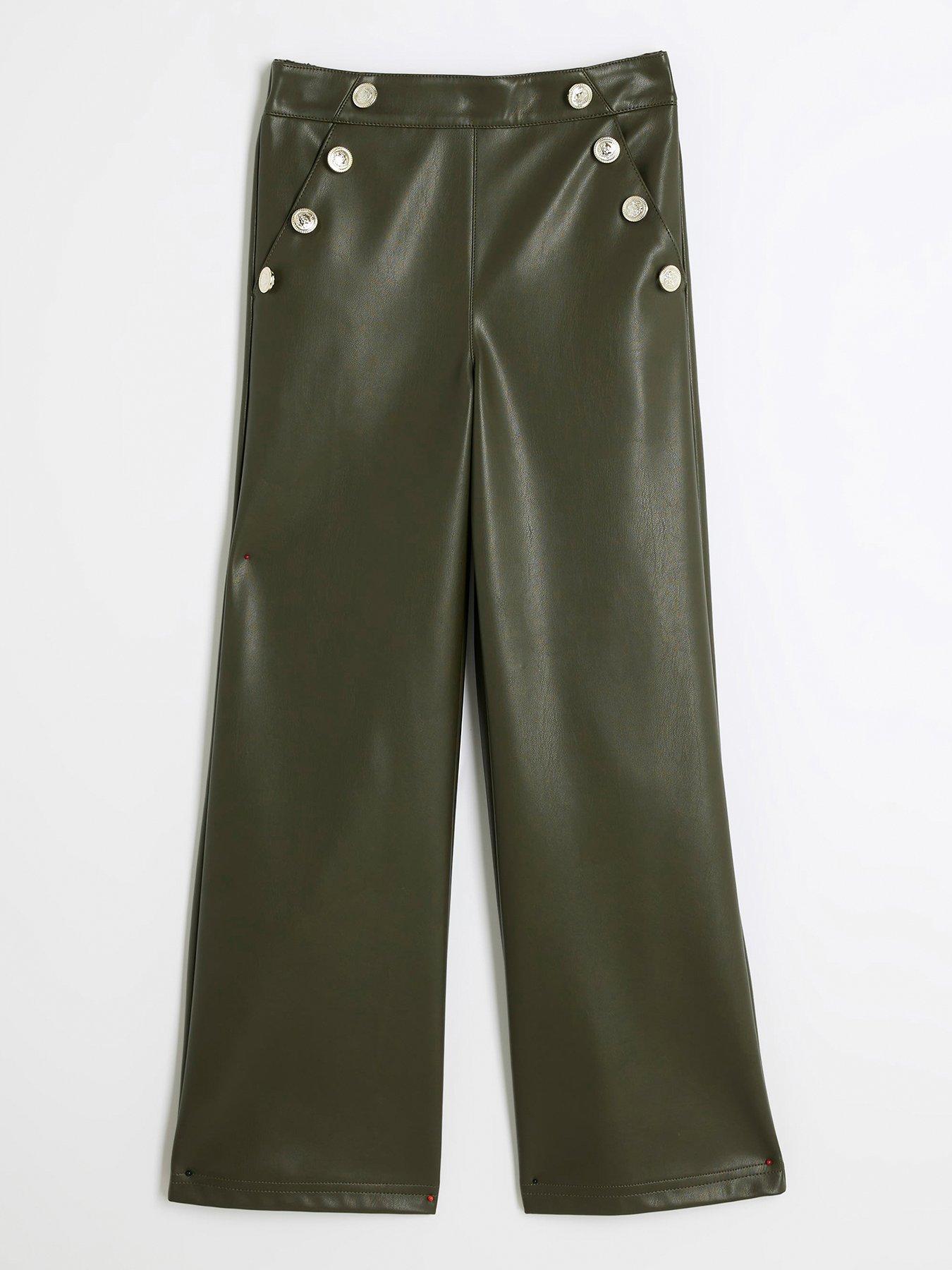 river-island-faux-leather-wide-leg-trousers-khaki