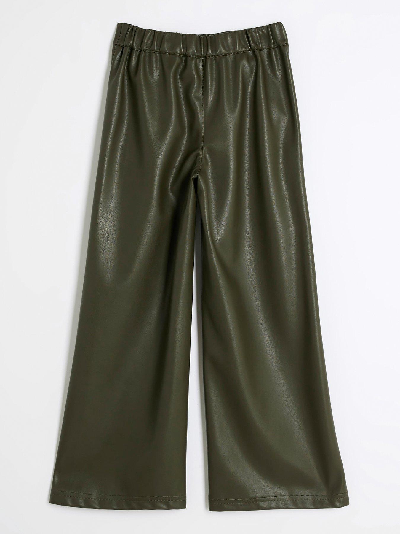 river-island-faux-leather-wide-leg-trousers-khakiback