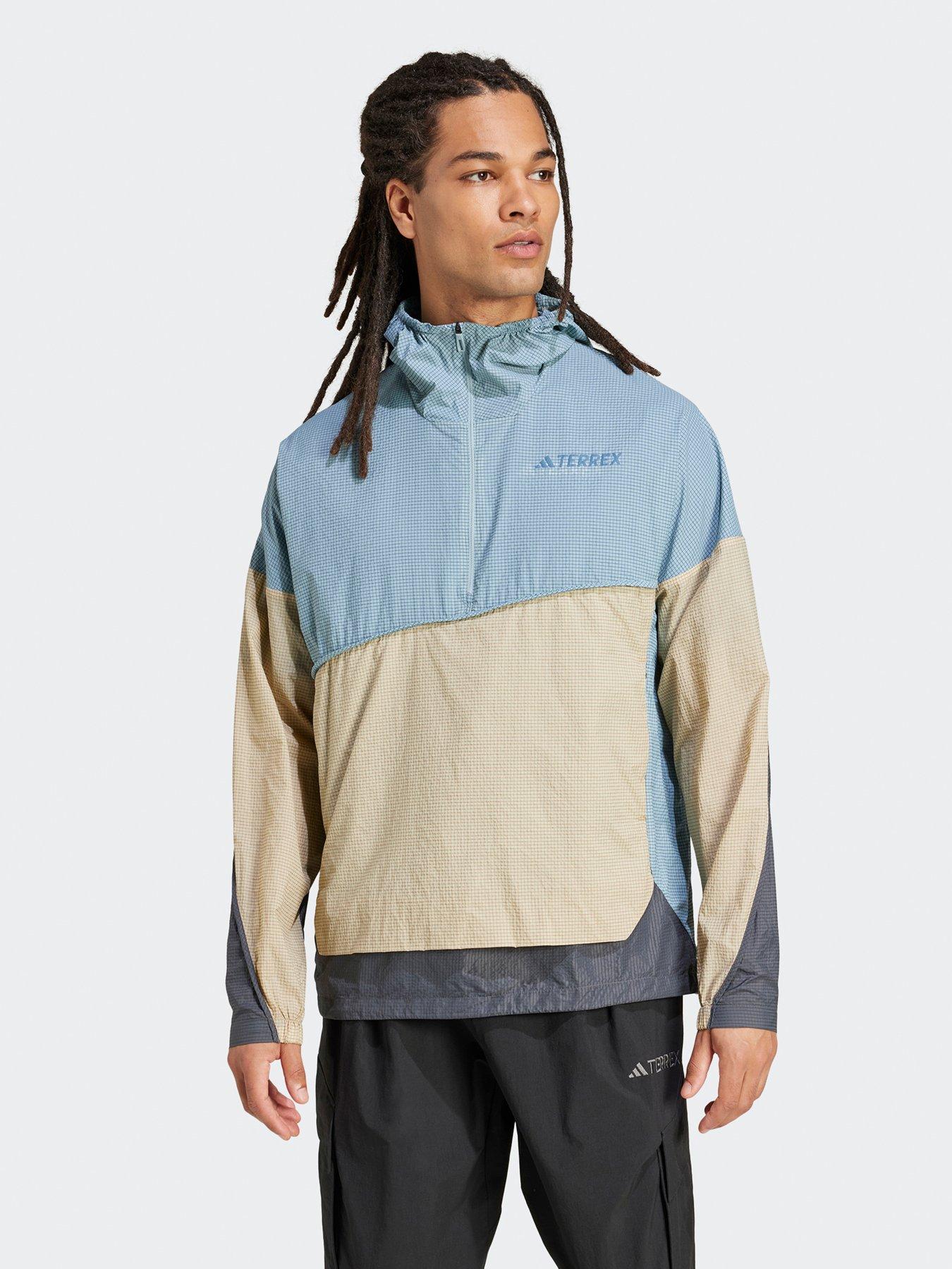 undefined Mens XPL Wind Anorak - Light Blue / Grey