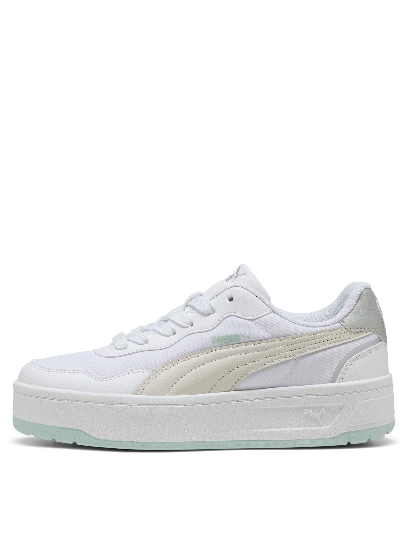 Image of Puma Court Lally Skye Aqua Metallics - White/Grey