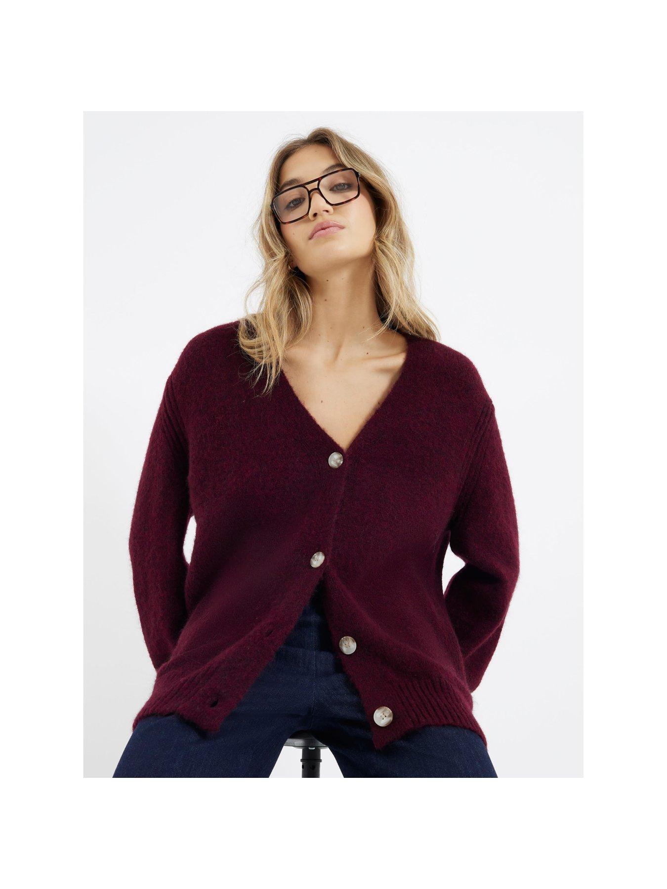 river-island-midi-length-button-cardigan-dark-redstillFront