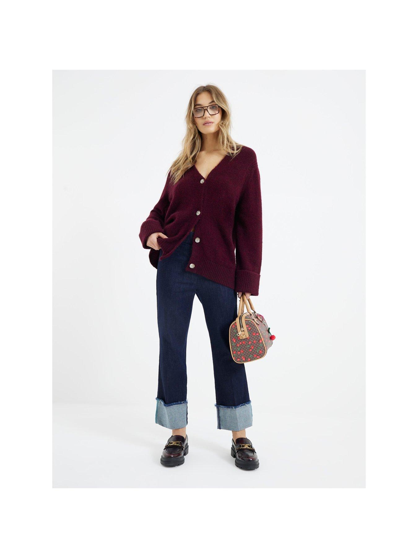 river-island-midi-length-button-cardigan-dark-redback