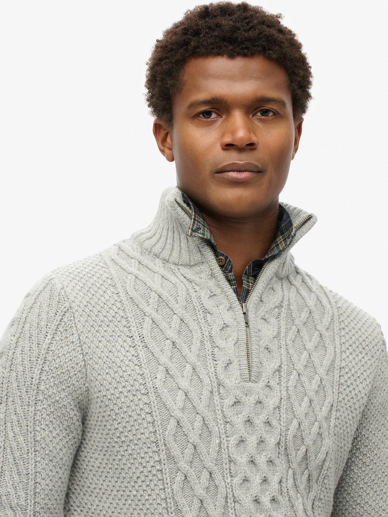 superdry-superdry-jacob-cable-half-zip-knitted-jumperoutfit