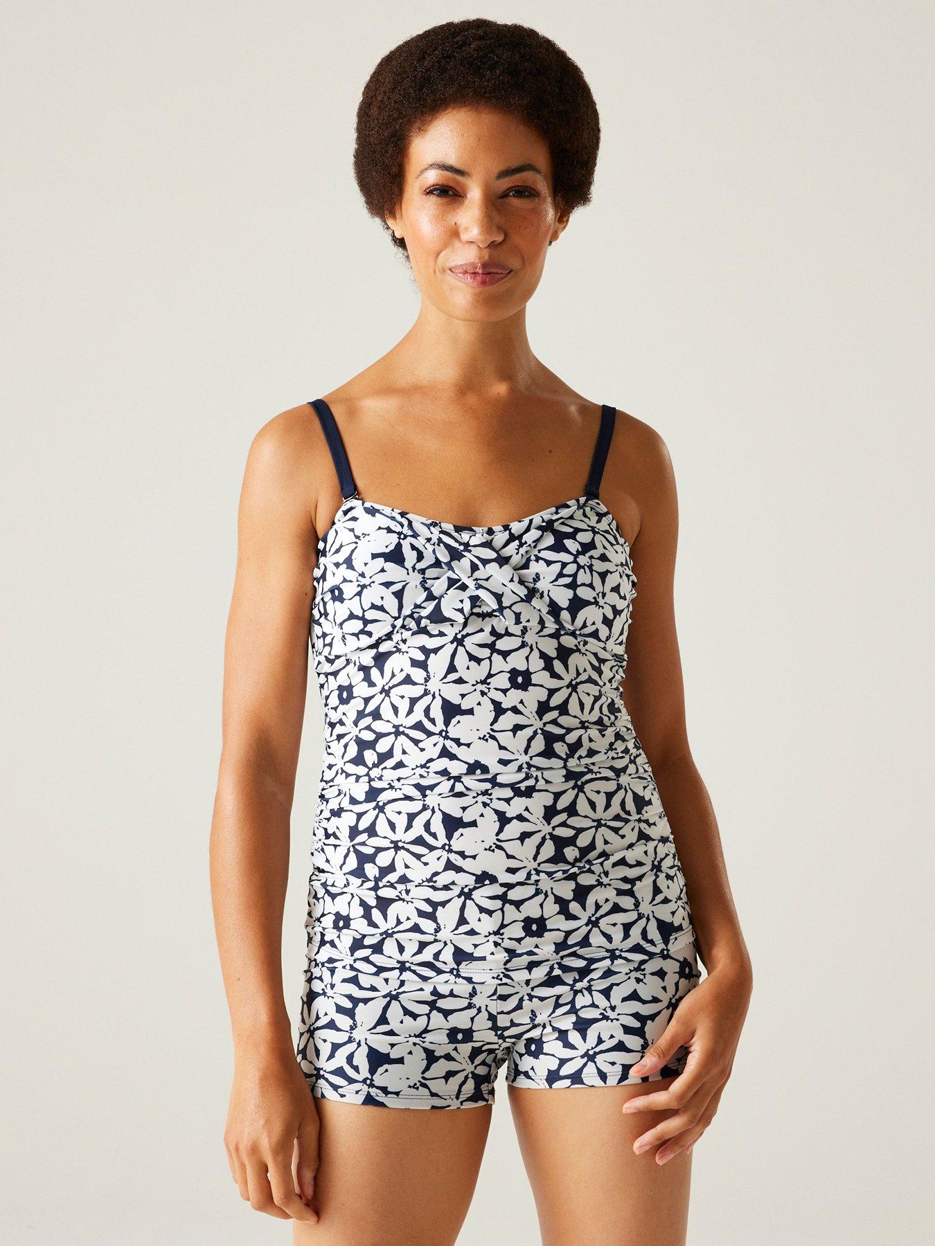 Image 1 of 7 of Regatta Womens Aceana Iii Swimming Tankini- White