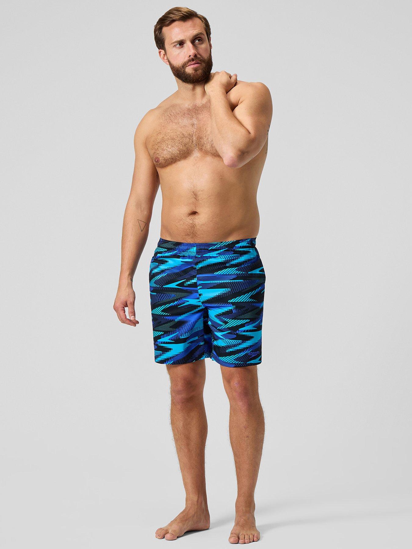 Image 3 of 6 of Speedo Mens Xpress Lite Allover 18 Inch Watershort - Blue