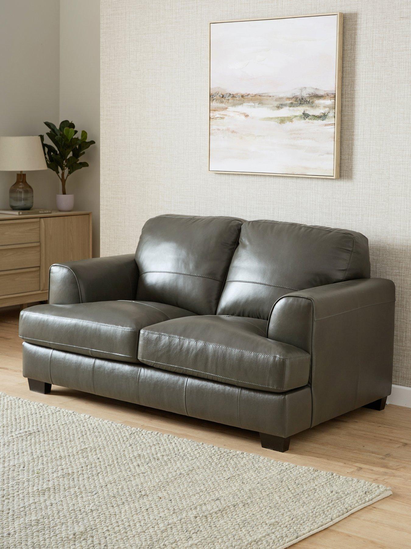 Image 1 of 7 of The Very Collection Astoria Italian Leather 2 Seater Sofa