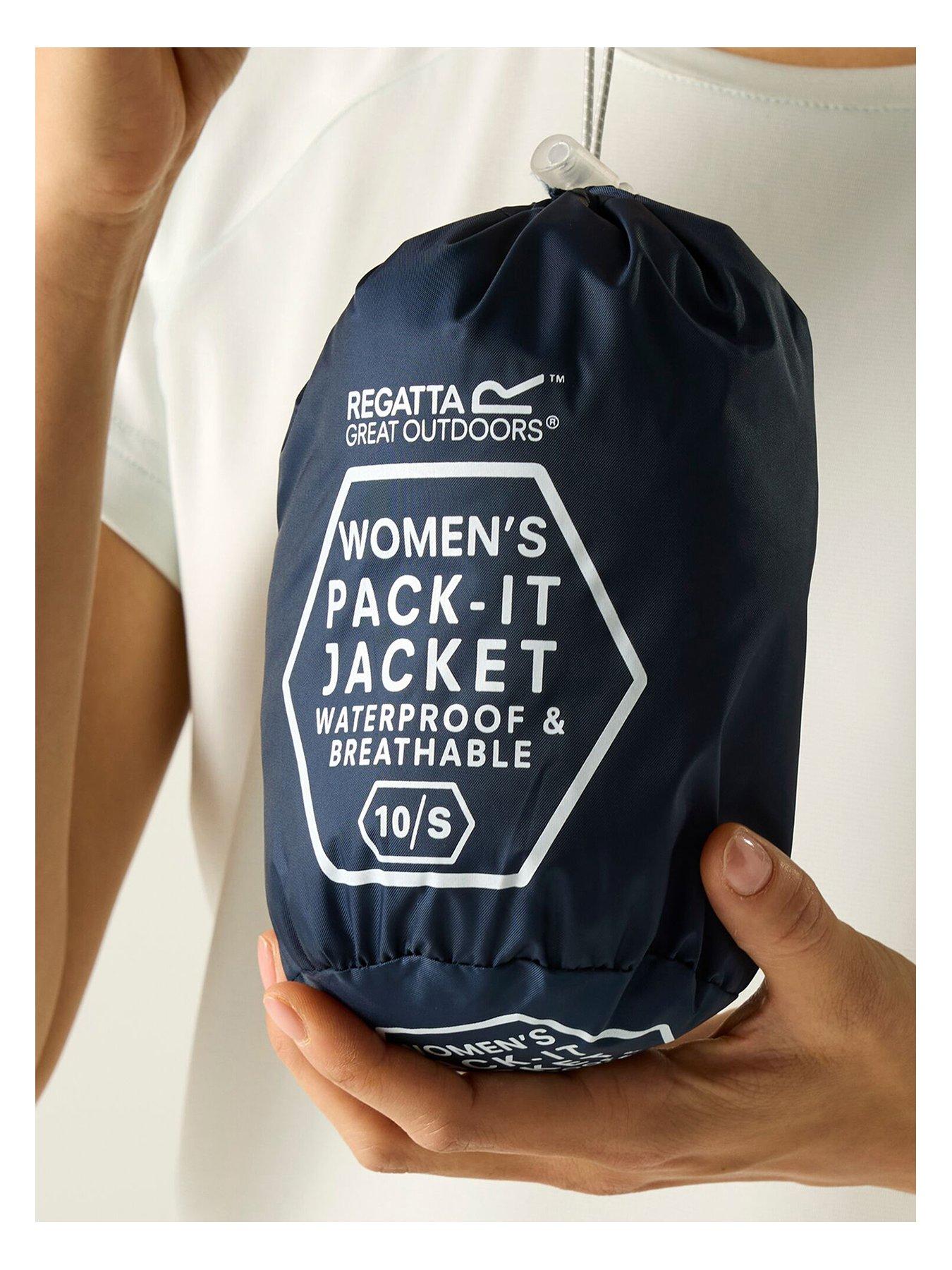 Image 5 of 7 of Regatta Womens Pack It III Waterproof Shell Jacket - Navy