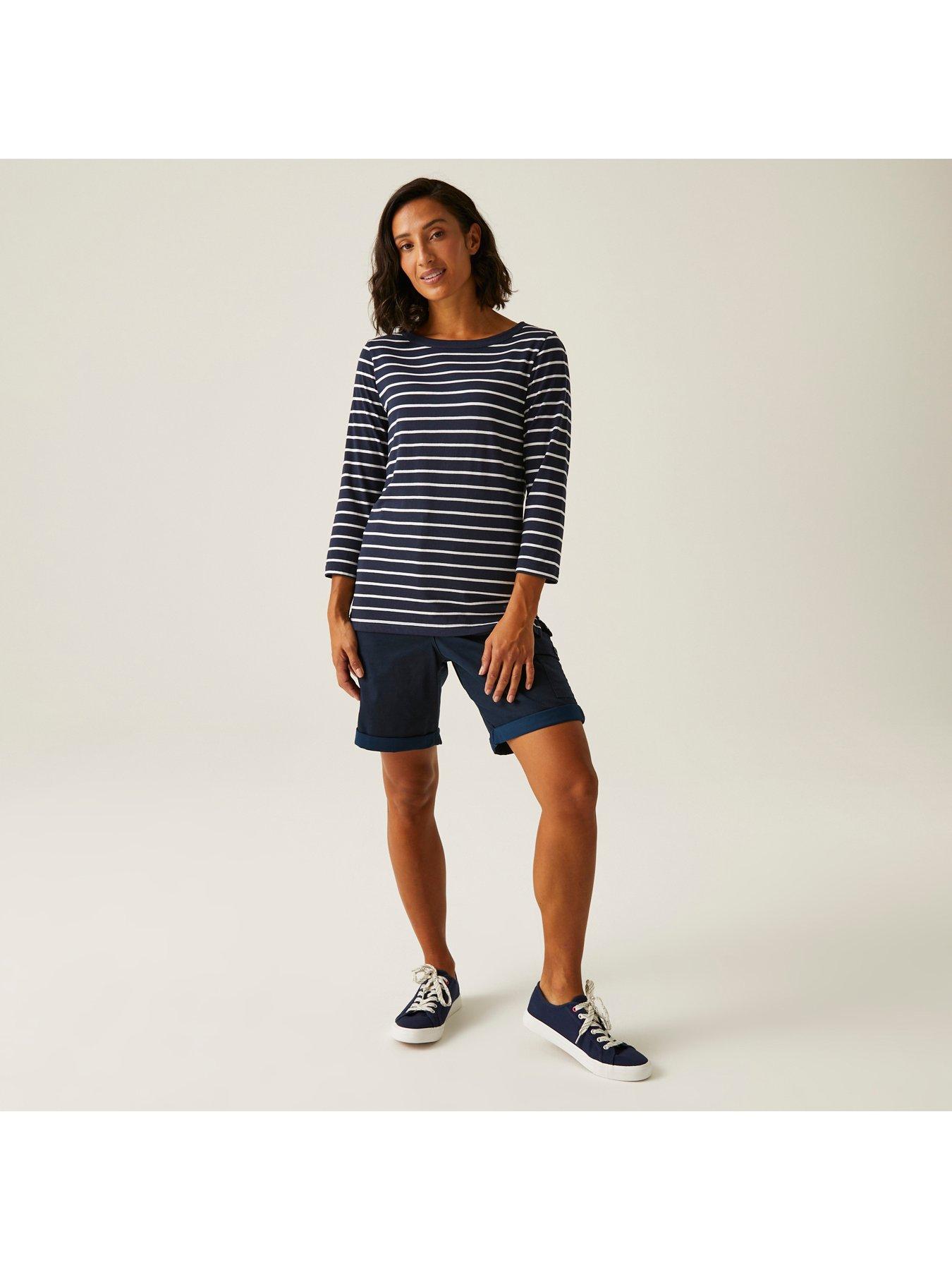 Image 3 of 6 of Regatta Womens Bayletteteeii T Shirt- Navy
